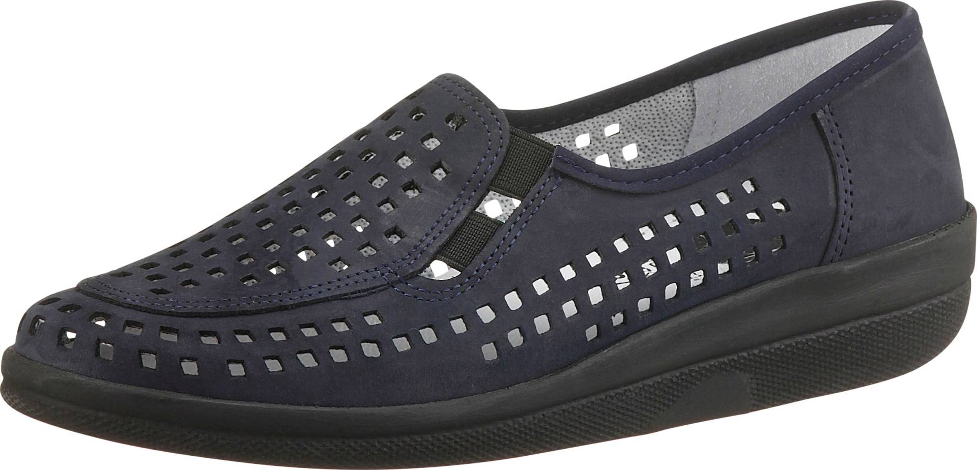 Sieh an! Damen Slipper blau von airsoft comfort+