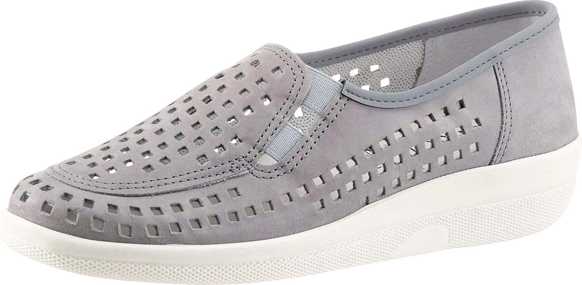 Sieh an! Damen Slipper grau von airsoft comfort+