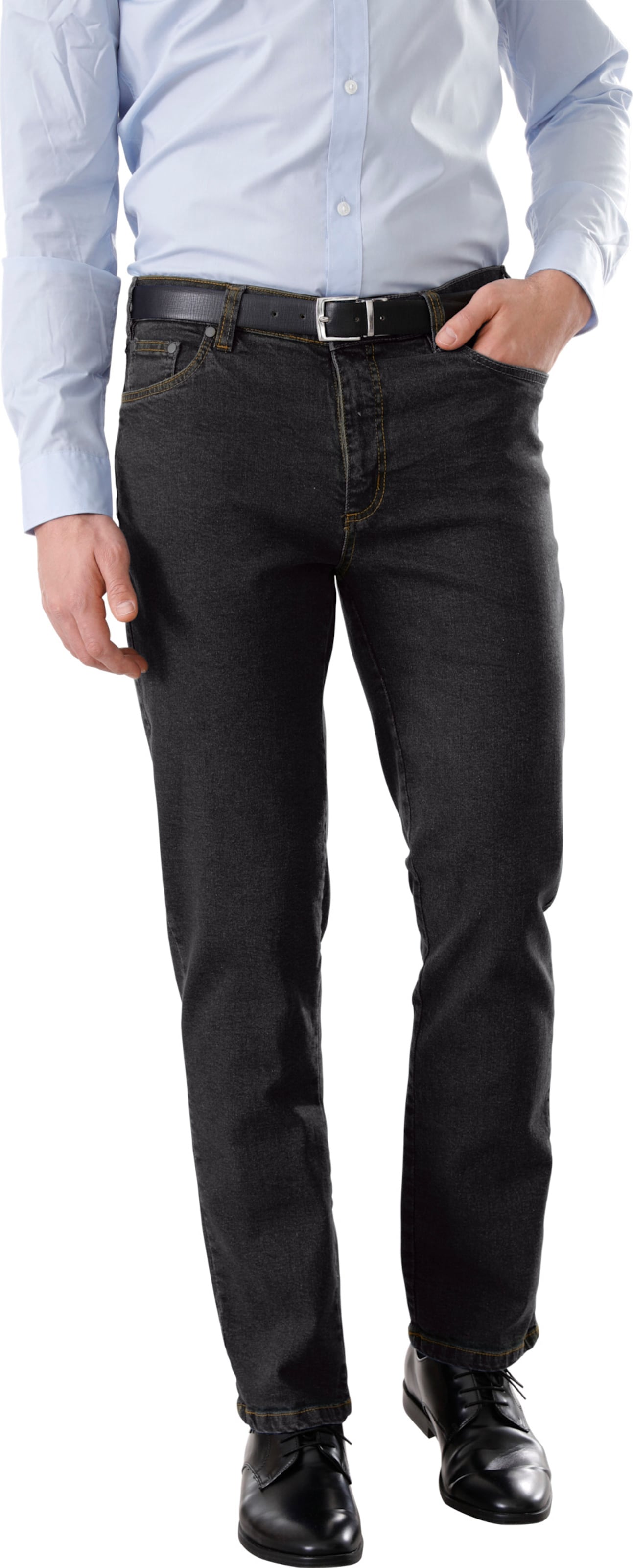 Sieh an! Herren Jeans black-denim von Sieh an!