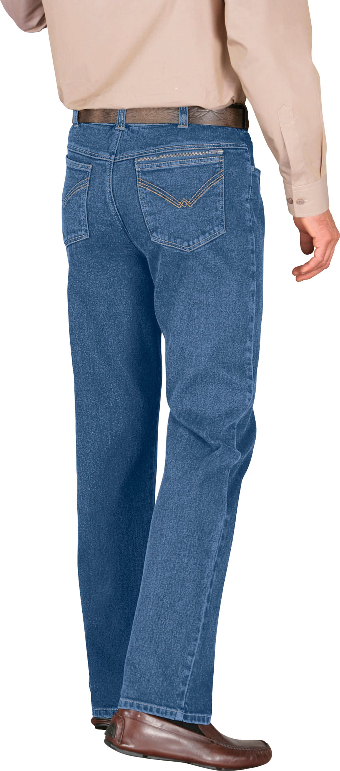 Sieh an! Herren Jeans, blue-bleached von Sieh an!