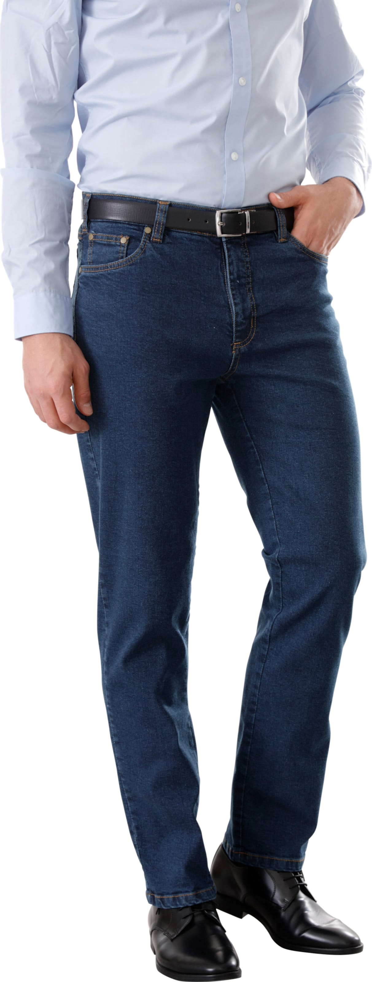 Sieh an! Herren Jeans blue-stone-washed von Sieh an!