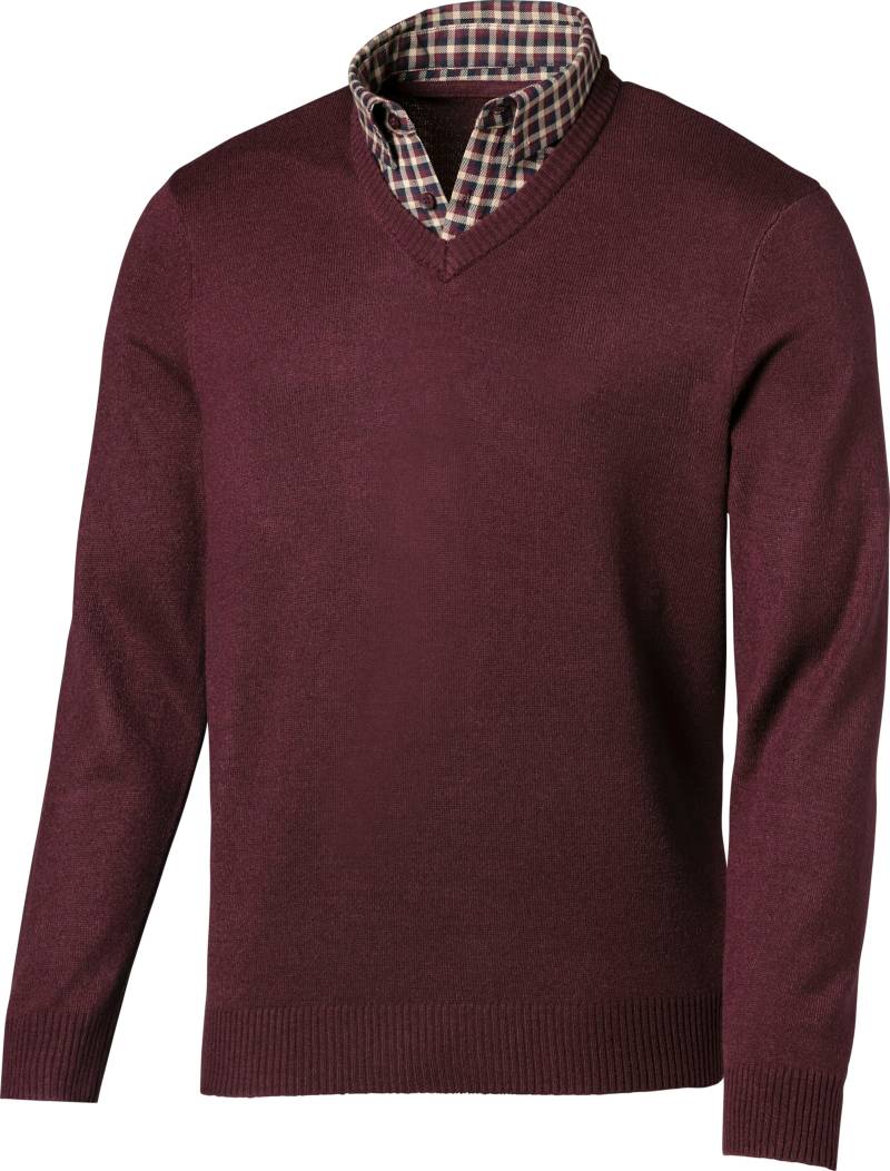 Sieh an! Herren Pullover, bordeaux von Sieh an!