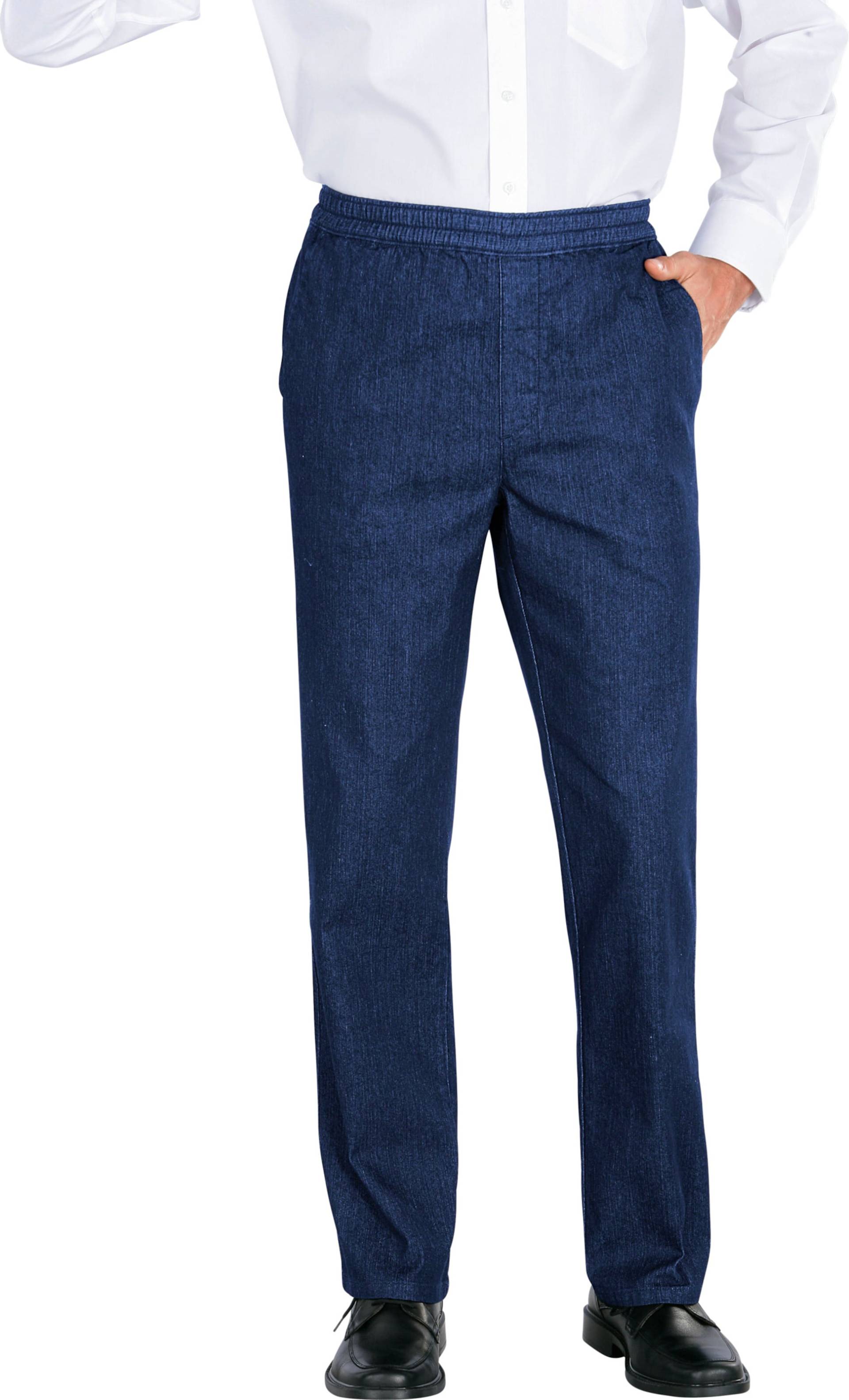 Sieh an! Herren Schlupfjeans blue-stone-washed von Sieh an!