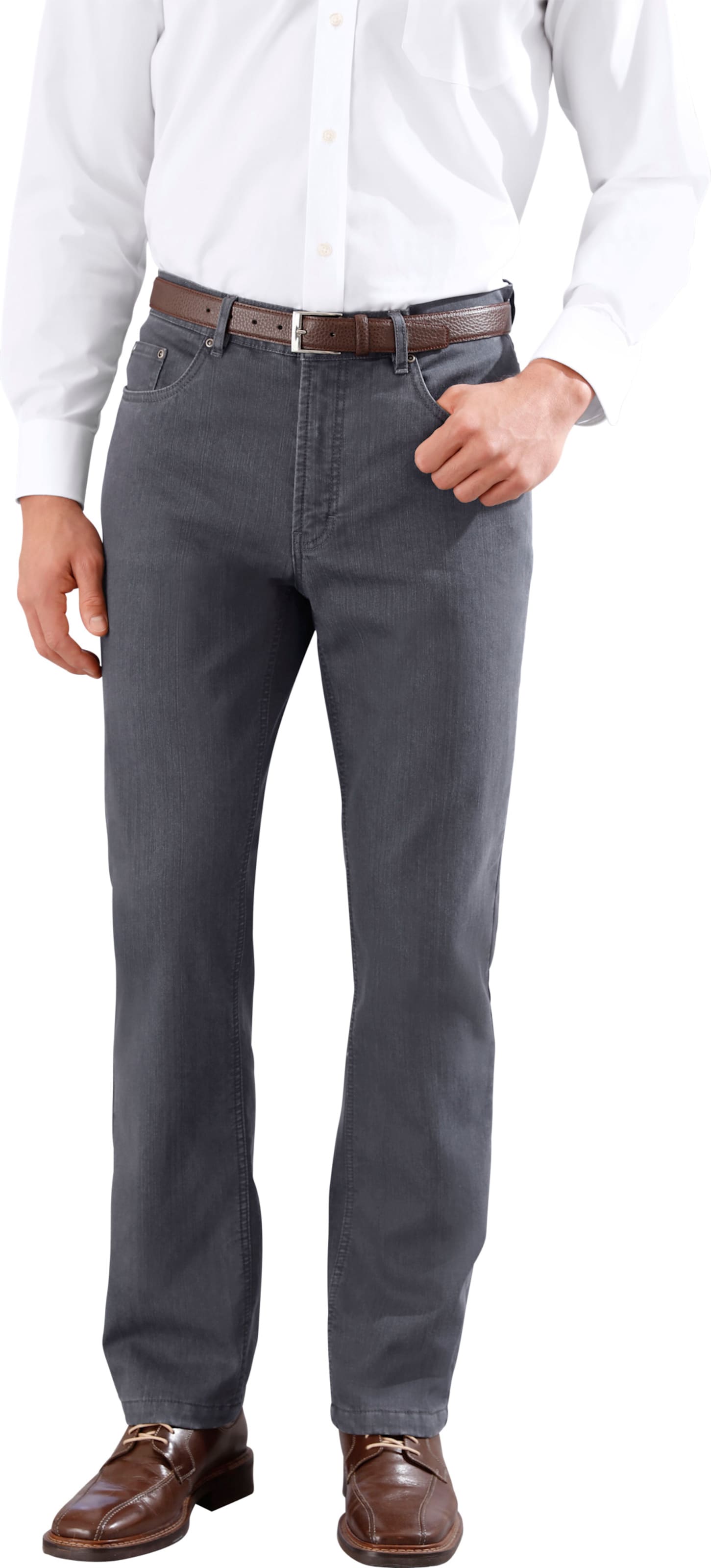 Sieh an! Herren Thermo-Jeans grey-denim von Sieh an!
