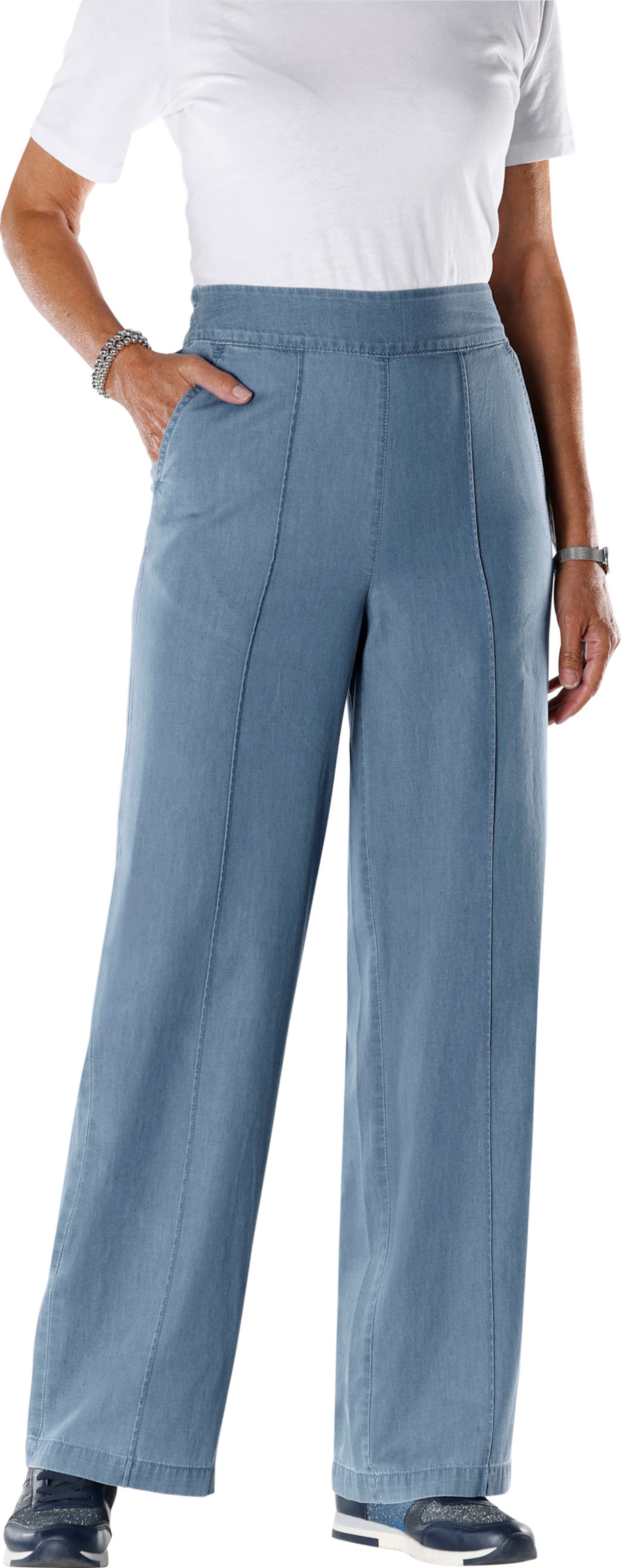 High-waist-Jeans von Sieh an!