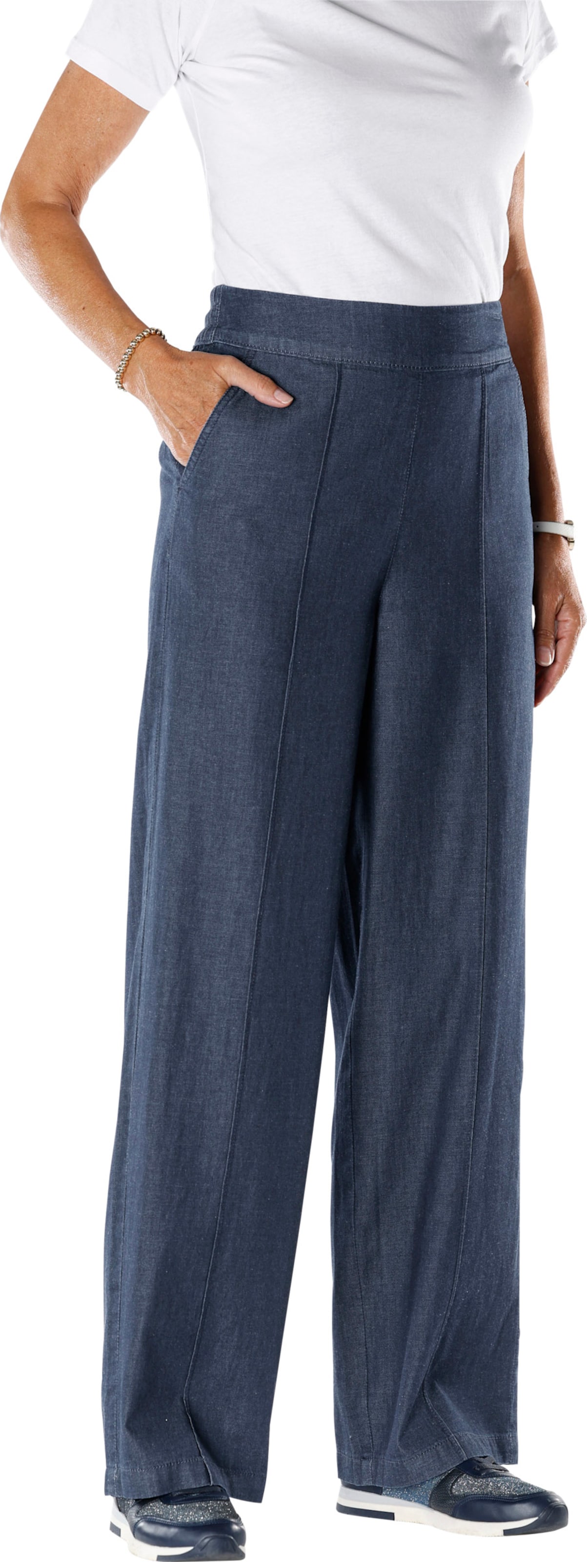 High-waist-Jeans von Sieh an!