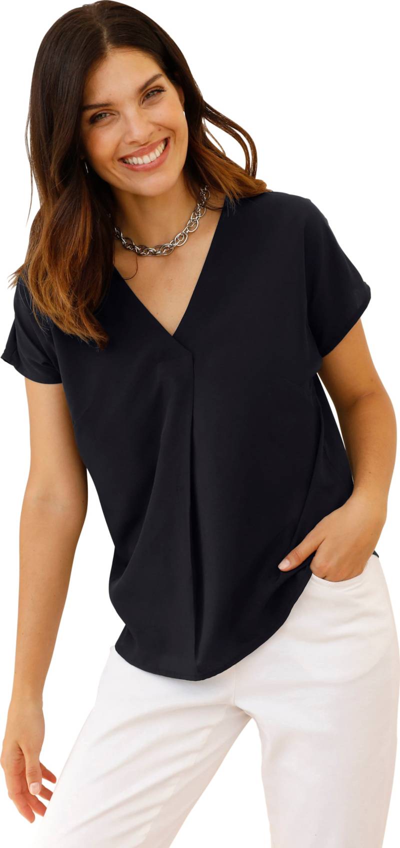 Kurzarm-Bluse von Sieh an!