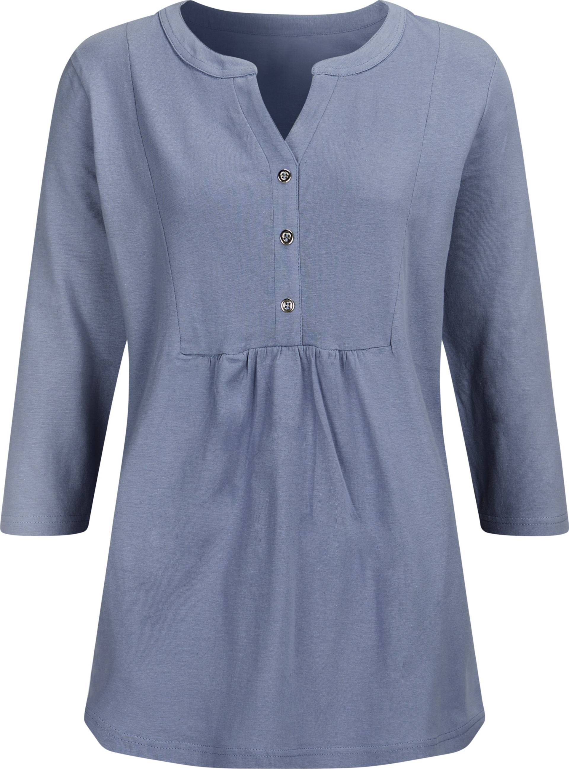 Sieh an! Damen 3/4-Arm-Shirt taubenblau von Sieh an!