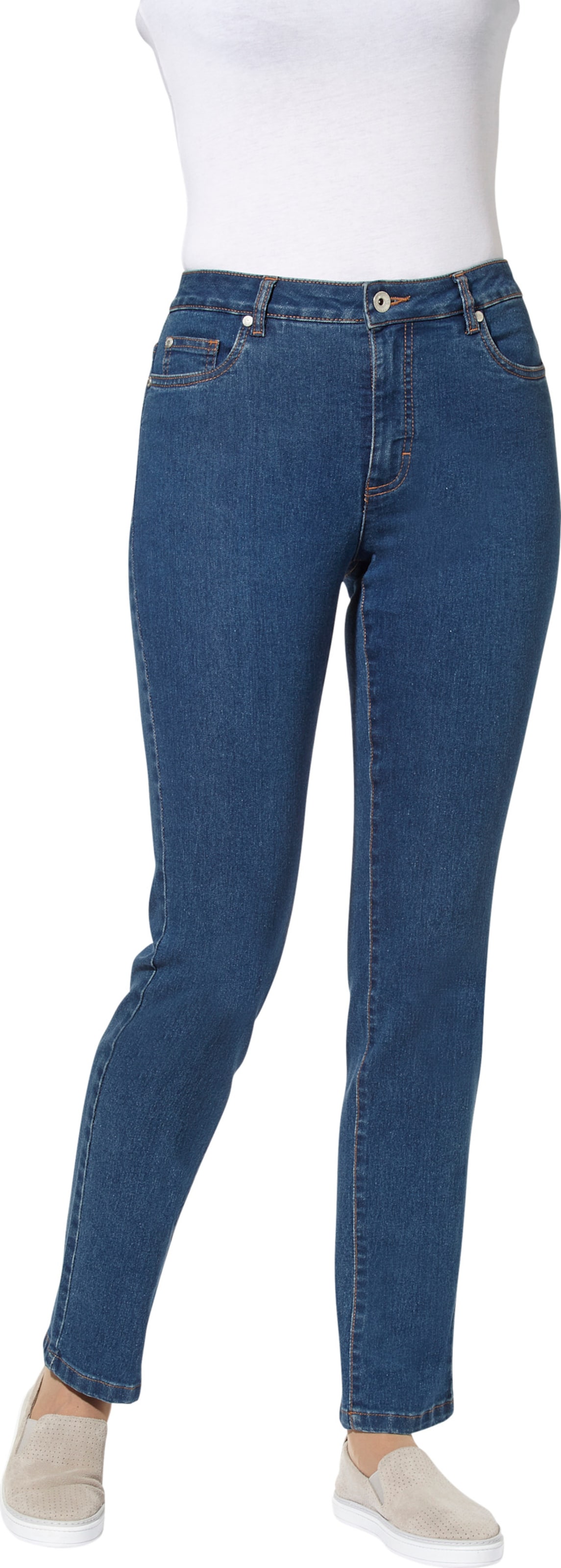 Sieh an! Damen 5-Pocket-Jeans blue-stone-washed von Sieh an!