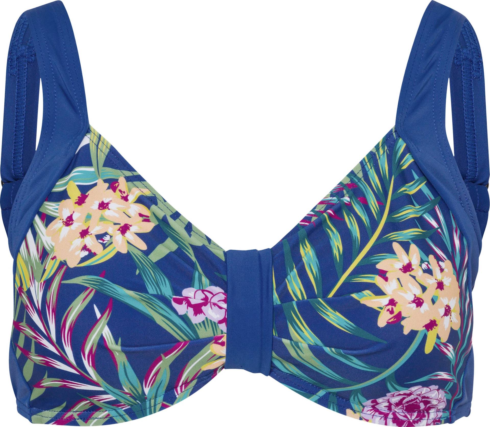 Sieh an! Damen Bikini-Oberteil royalblau-bedruckt von Sieh an!