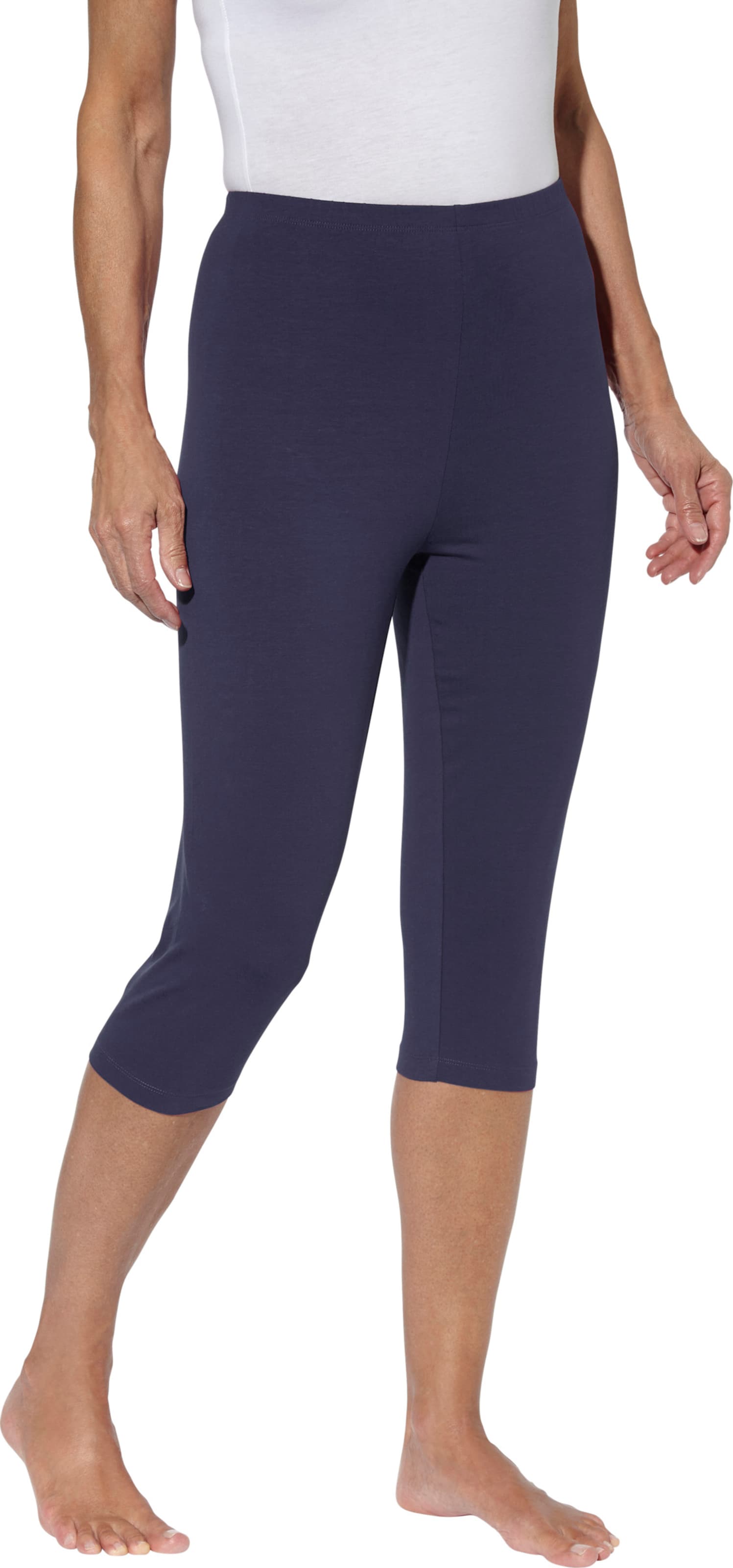 Sieh an! Damen Capri-Leggings marine + malve von Sieh an!