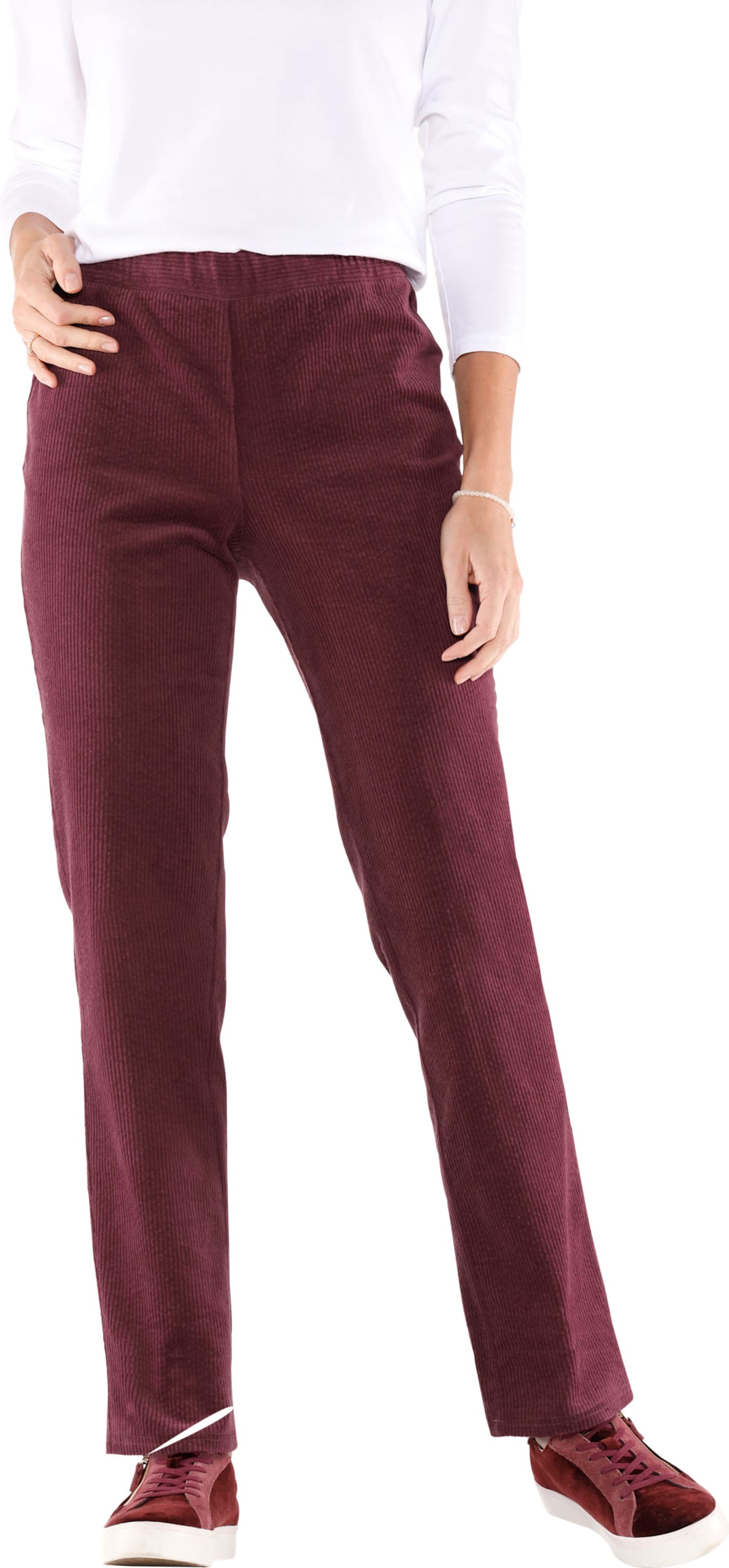 Sieh an! Damen Cordhose bordeaux von Sieh an!