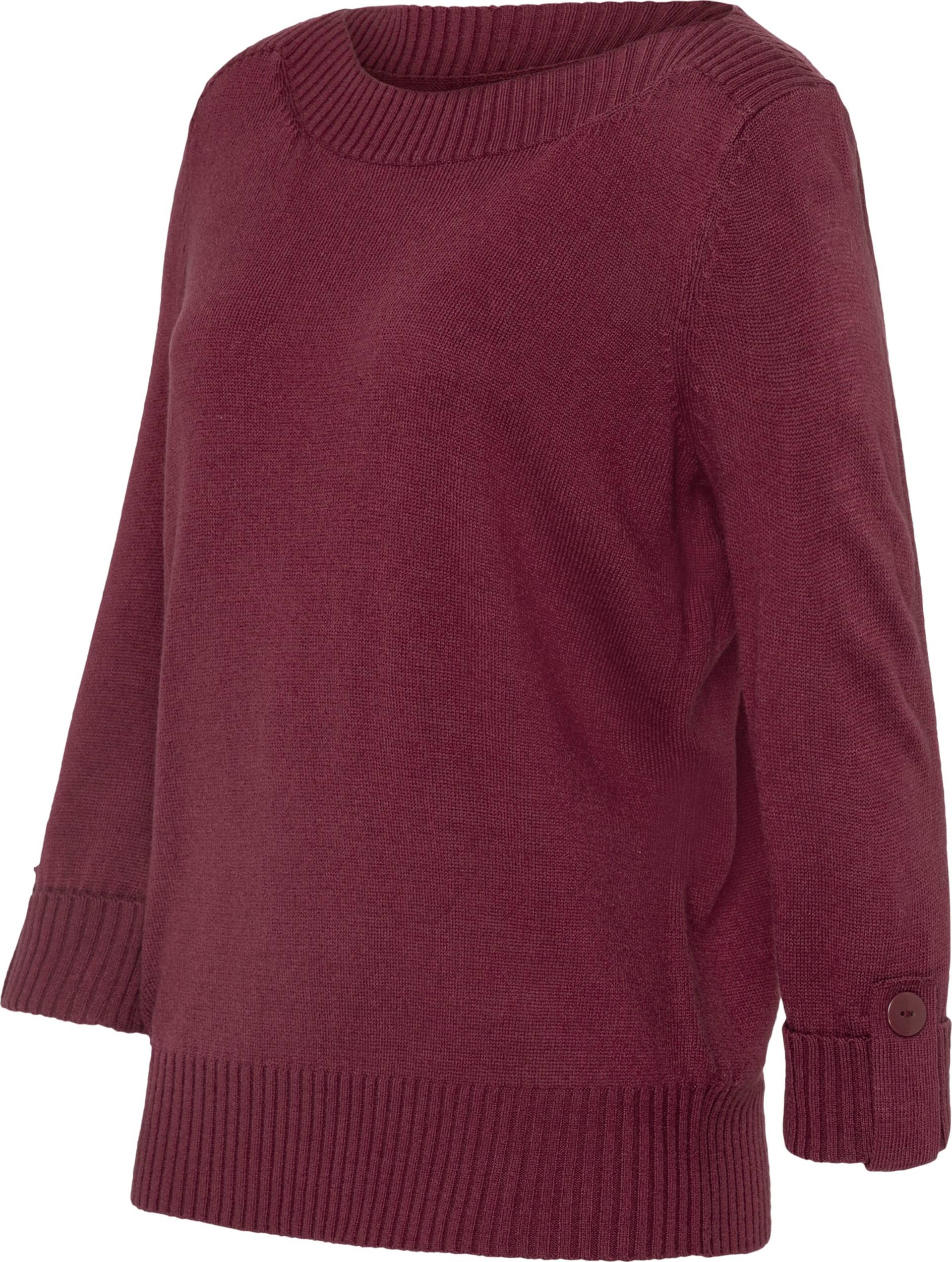 Sieh an! Damen 3/4 Arm-Pullover bordeaux von Sieh an!