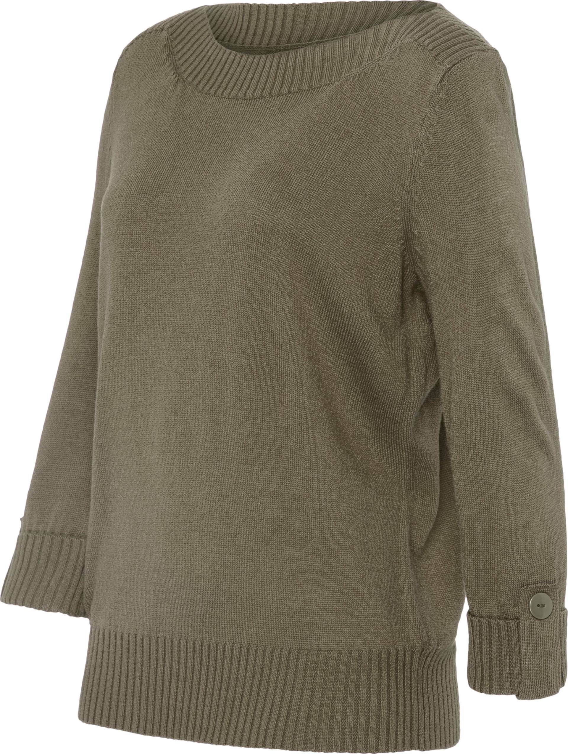 Sieh an! Damen 3/4 Arm-Pullover khaki von Sieh an!