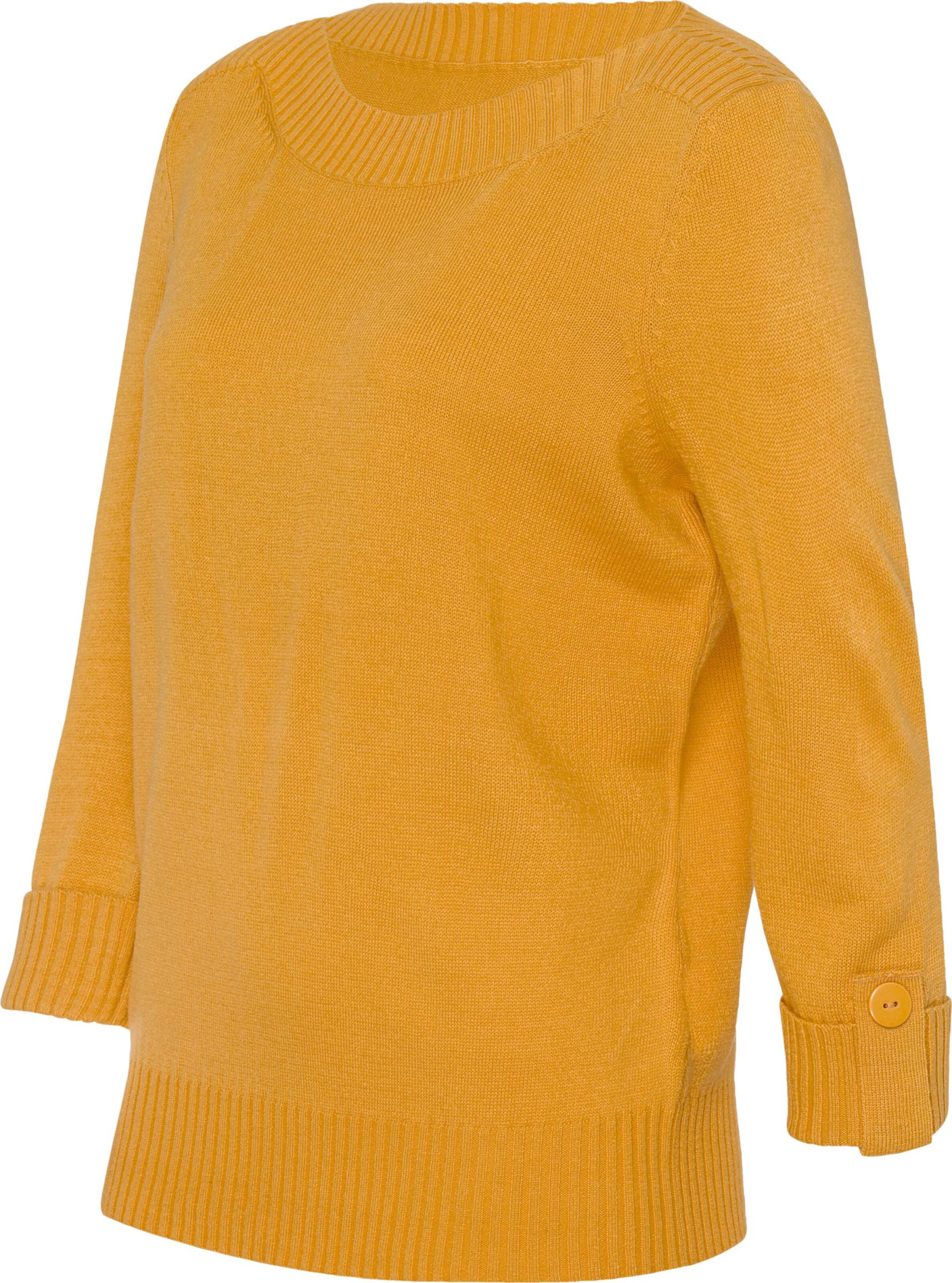 Sieh an! Damen 3/4 Arm-Pullover ocker von Sieh an!