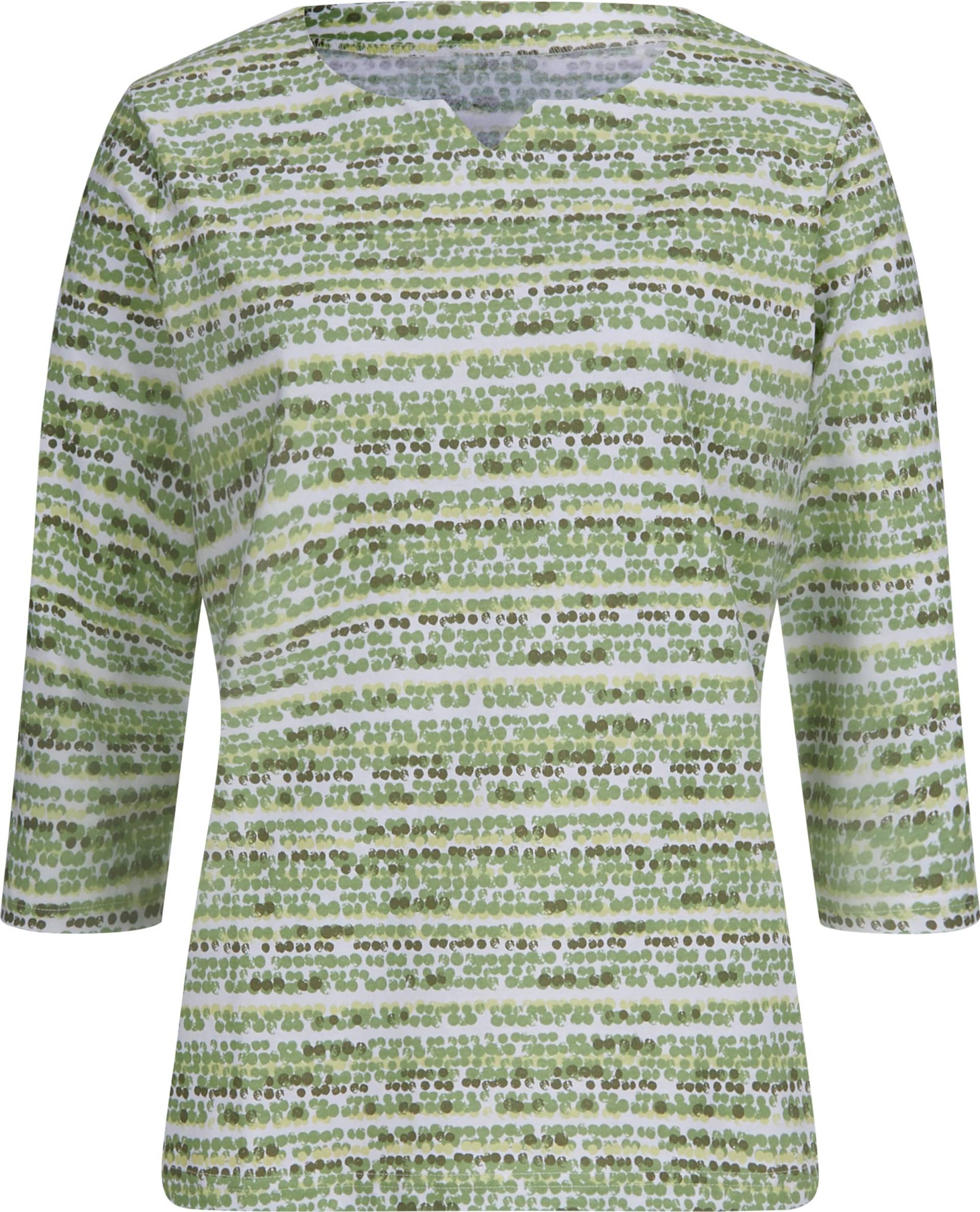 Sieh an! Damen 3/4-Arm-Shirt eucalyptus-pistazie-bedruckt von Sieh an!