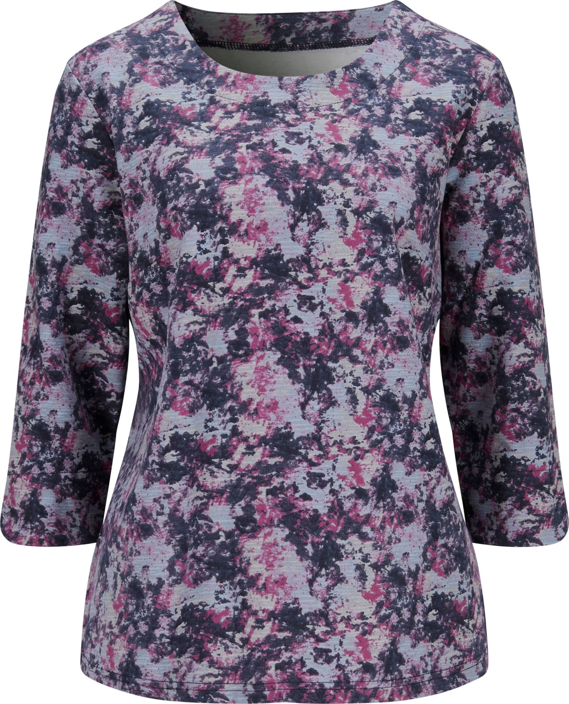 Sieh an! Damen 3/4-Arm-Shirt orchidee-marine-bedruckt von Sieh an!