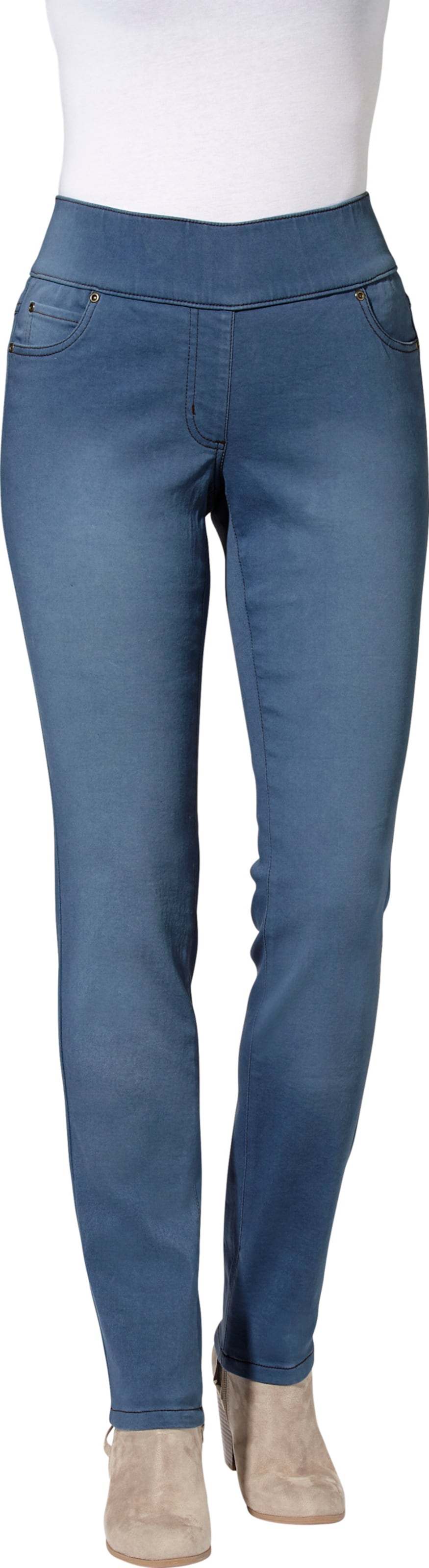 Sieh an! Damen 5-Pocket-Jeans blue-bleached von Sieh an!