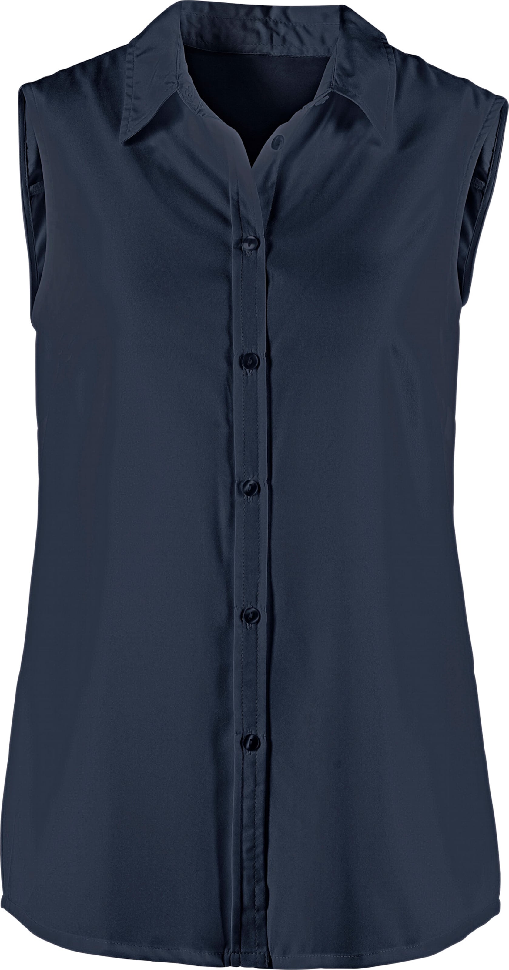 Sieh an! Damen Ärmellose Bluse marine von Sieh an!