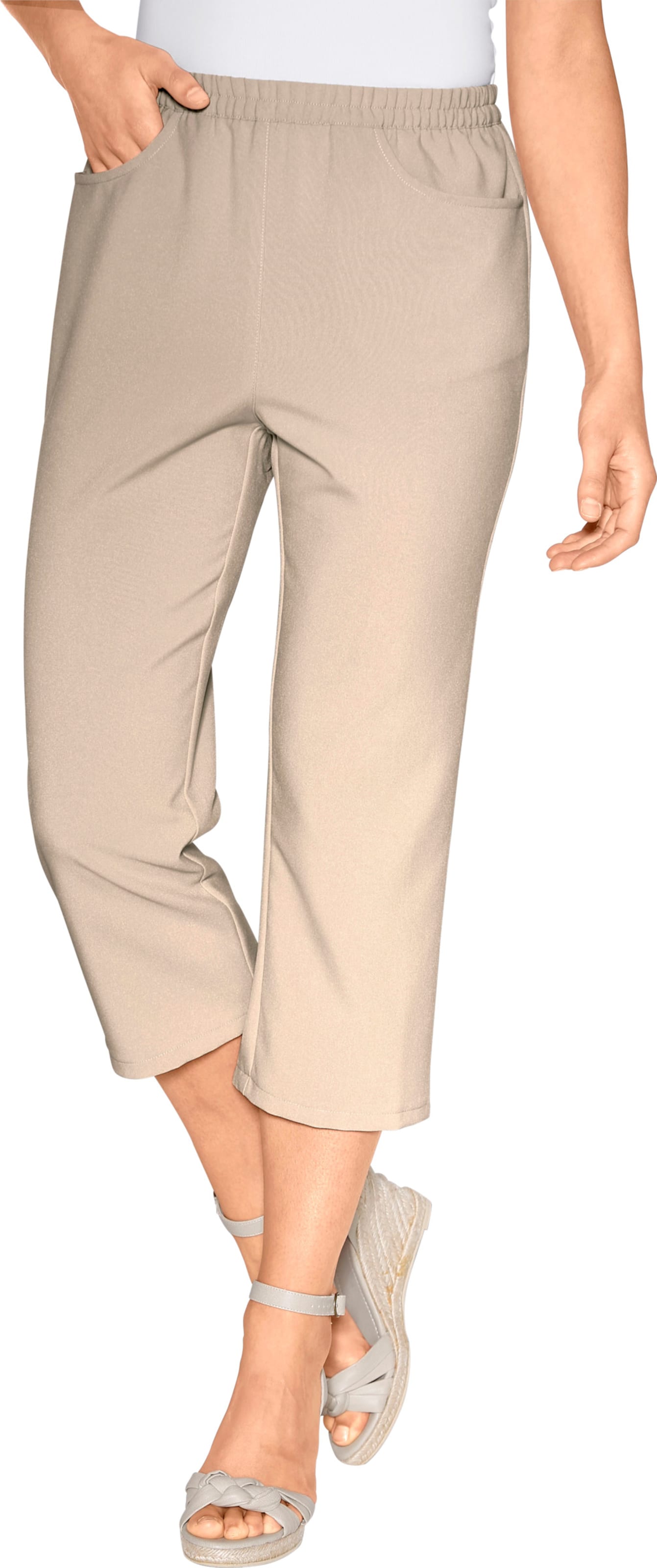 Sieh an! Damen Caprihose beige von Sieh an!