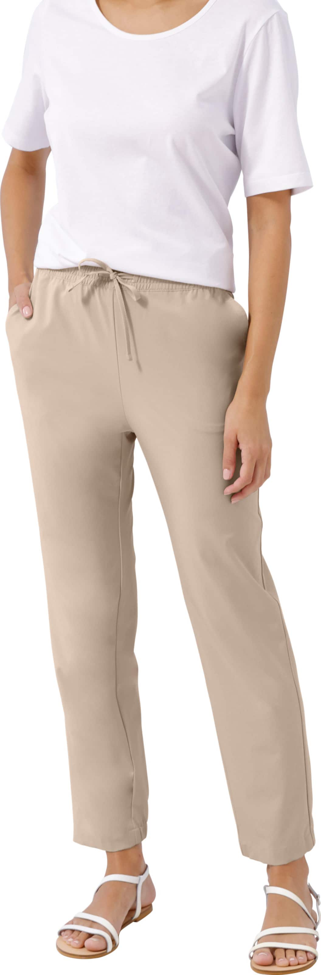 Sieh an! Damen Freizeithose beige von Sieh an!