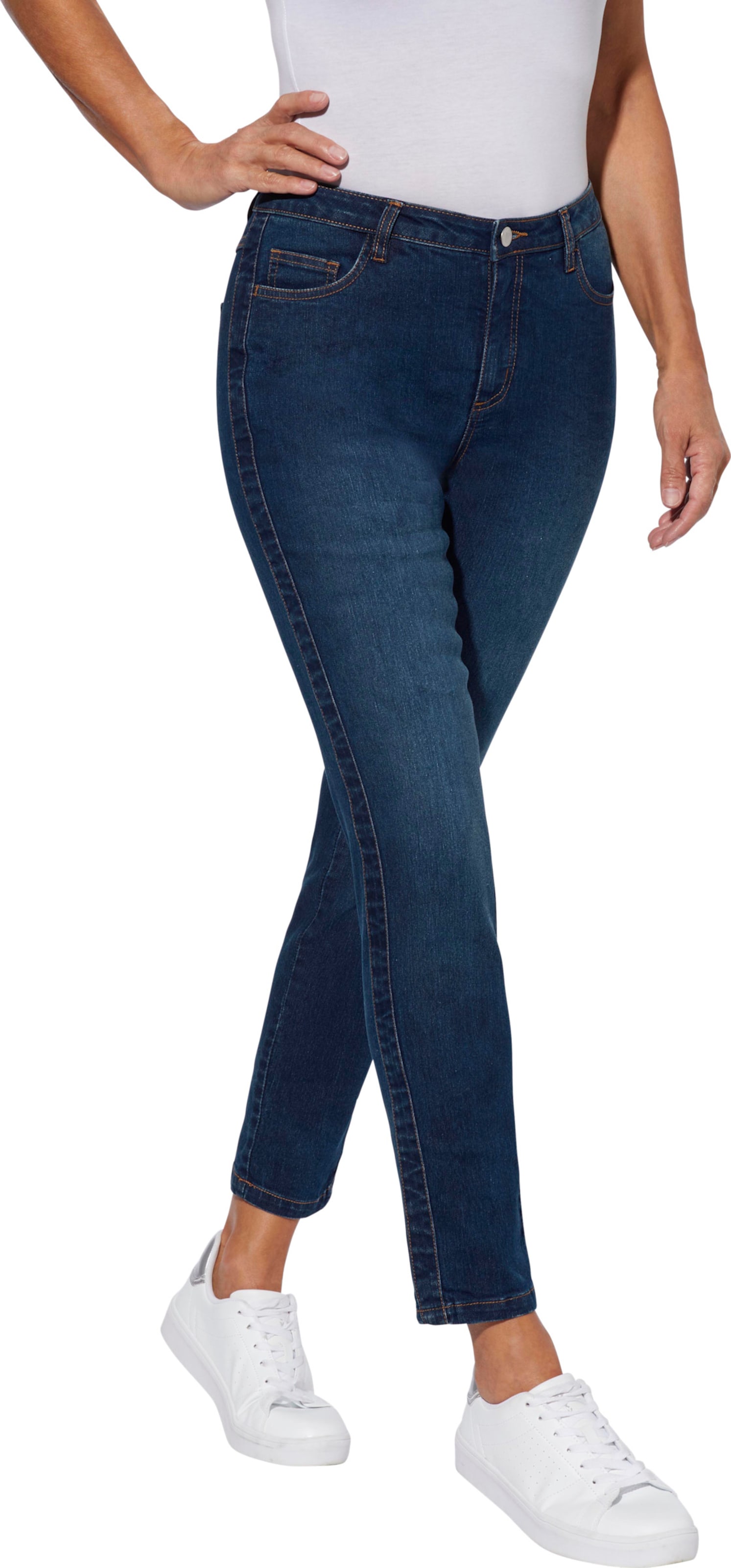 Sieh an! Damen Jeans blue-stone-washed von Sieh an!