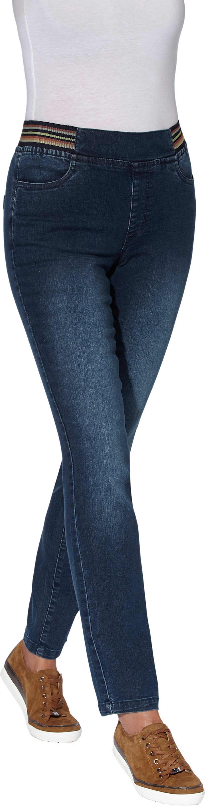 Sieh an! Damen Jeans blue-stone-washed von Sieh an!