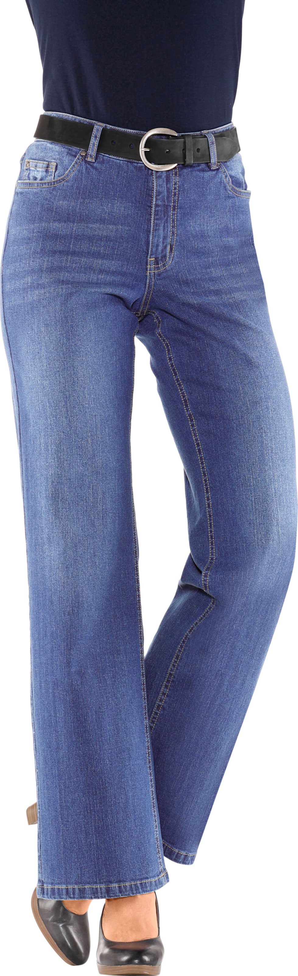 Sieh an! Damen Jeans blue-stone-washed von Sieh an!