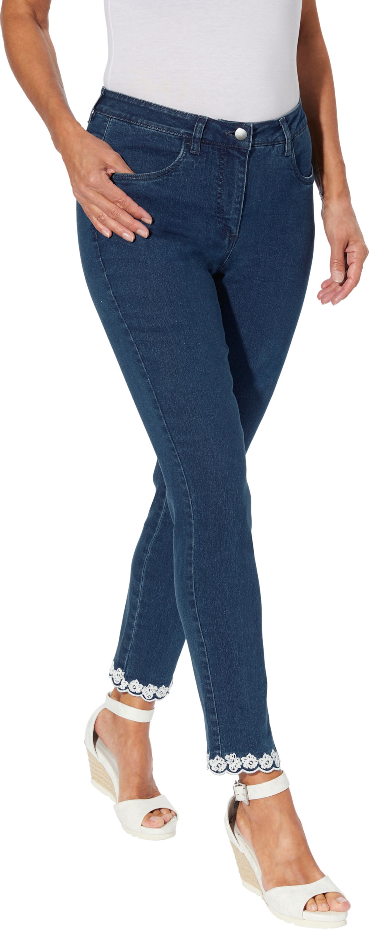 Sieh an! Damen Jeans blue-stone-washed von Sieh an!