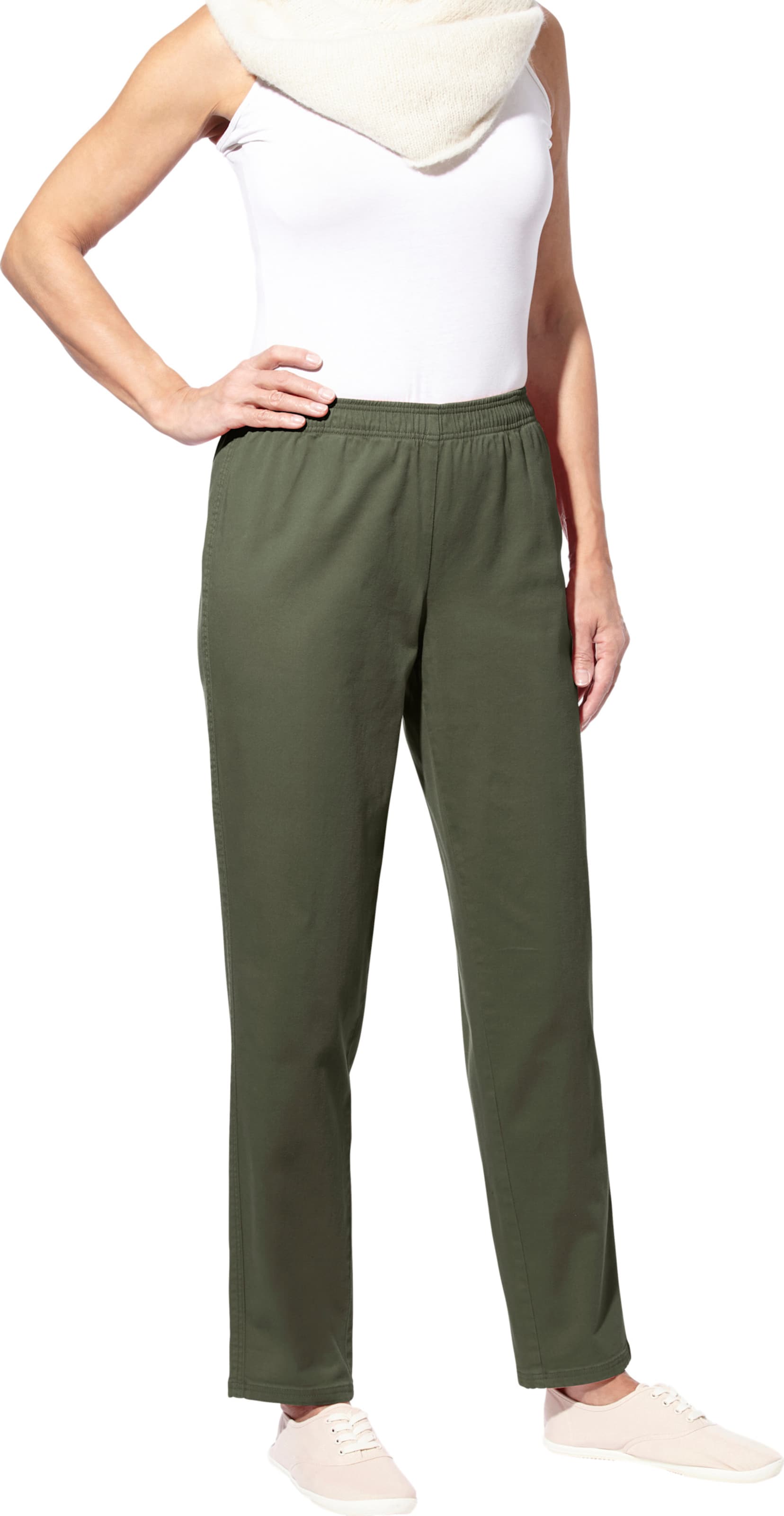 Sieh an! Damen Jeans khaki von Sieh an!