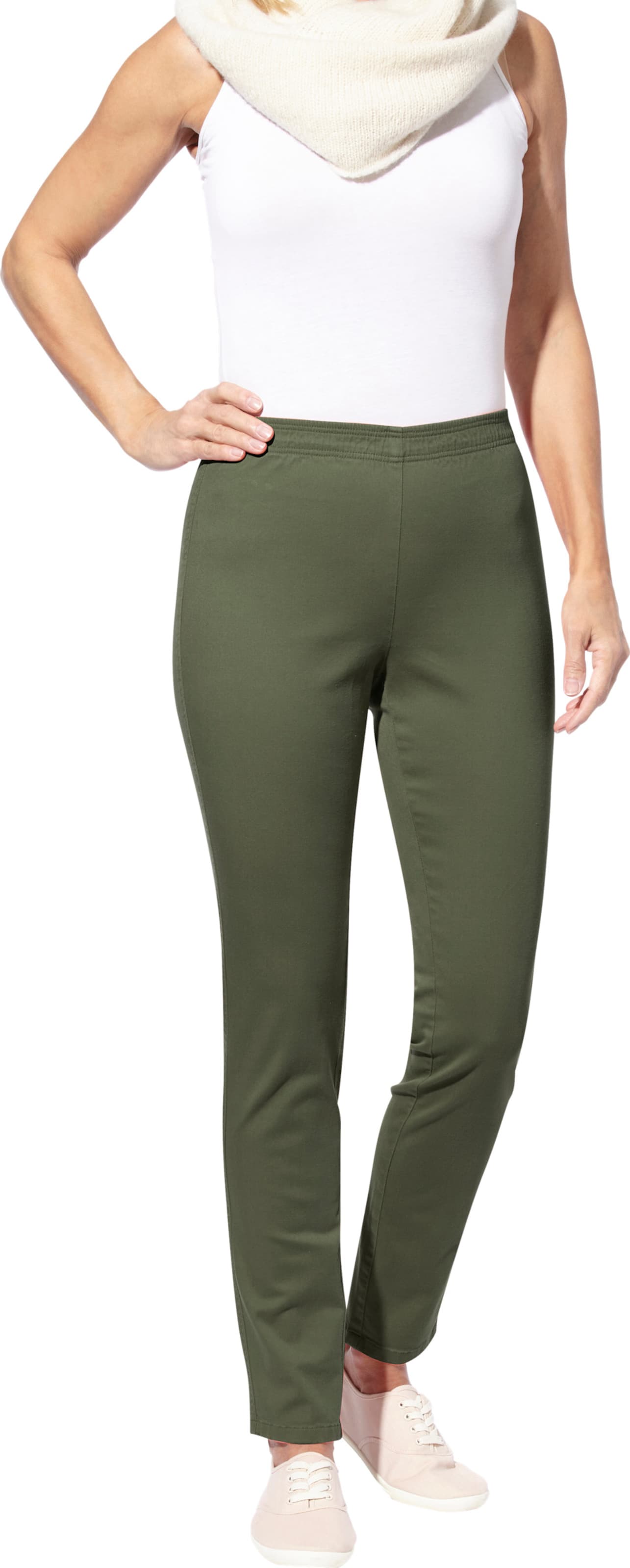 Sieh an! Damen Jeans khaki von Sieh an!