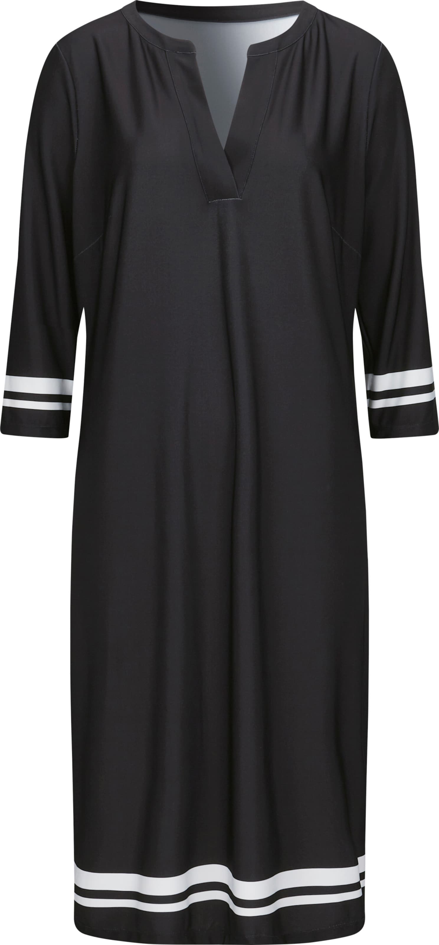 Sieh an! Damen Jersey-Kleid schwarz-ecru von Sieh an!