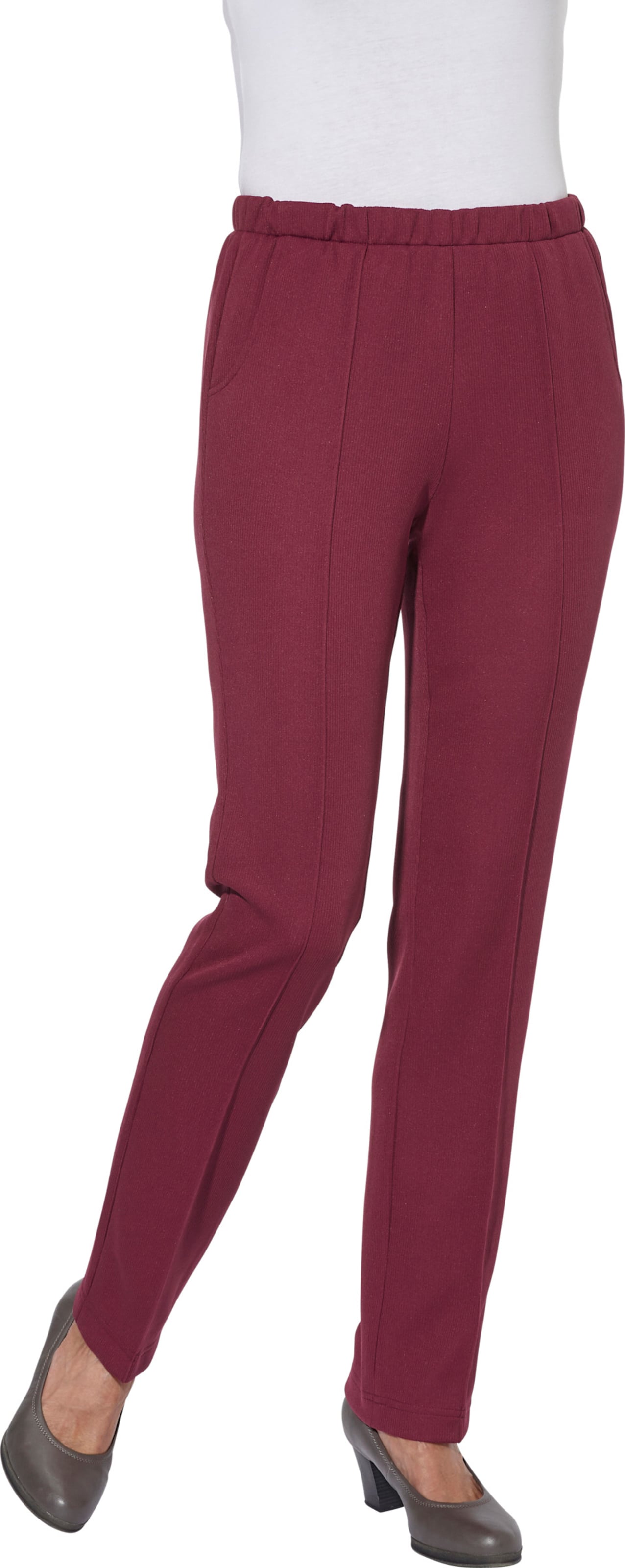 Sieh an! Damen Jerseyhose bordeaux von Sieh an!