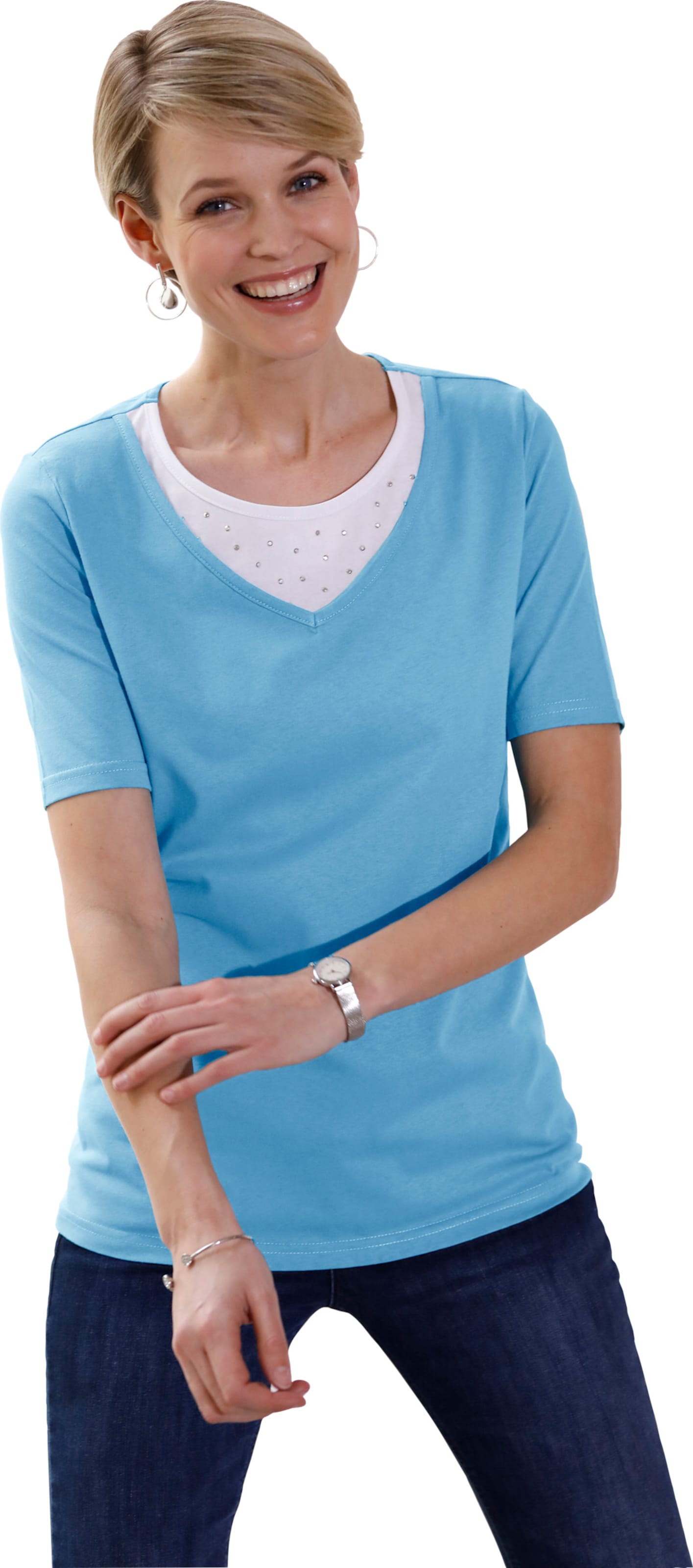 Kurzarmshirt Kurzarmshirt von Sieh an!