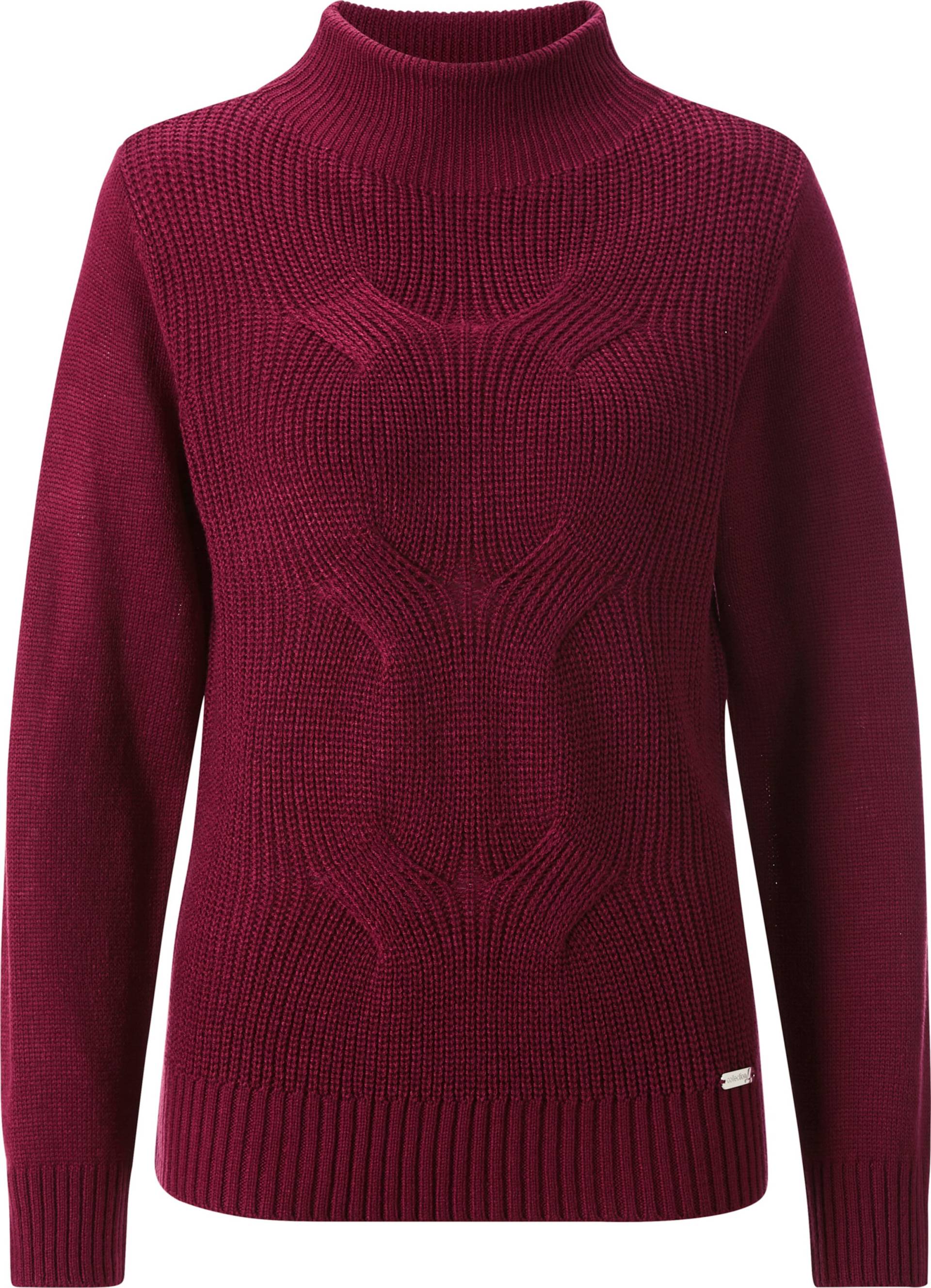 Sieh an! Damen Langarm-Pullover bordeaux von Sieh an!