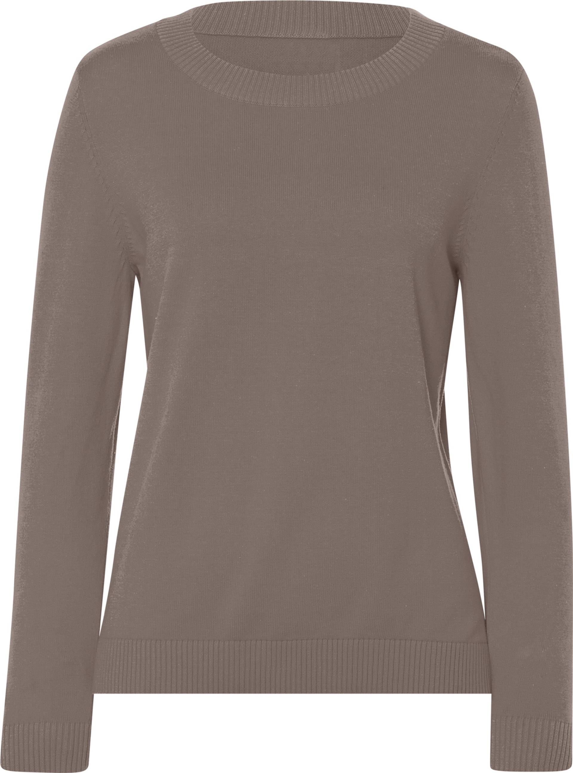 Sieh an! Damen Langarm-Pullover taupe von Sieh an!