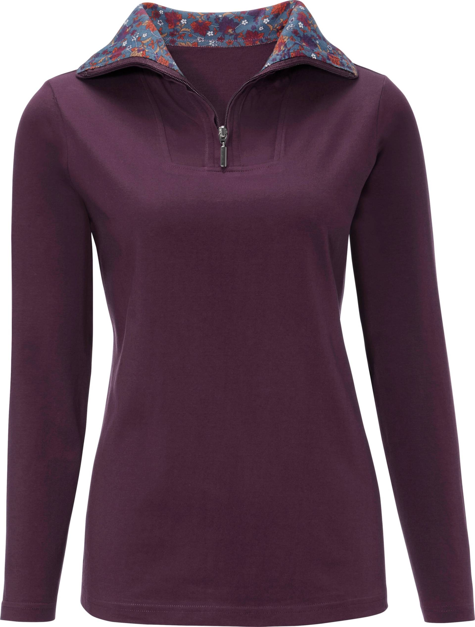 Sieh an! Damen Langarmshirt aubergine von Sieh an!