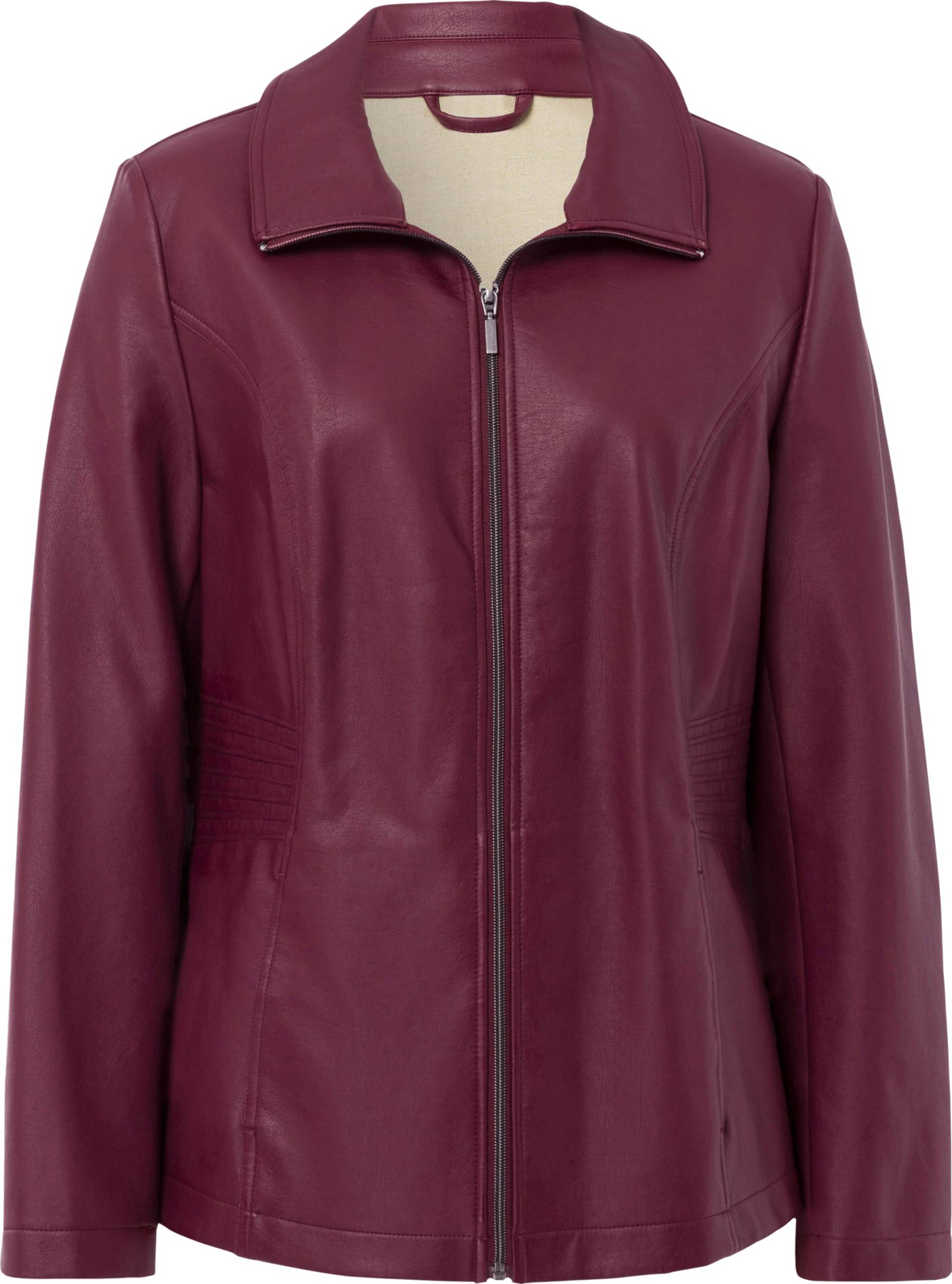 Sieh an! Damen Lederimitatjacke bordeaux von Sieh an!