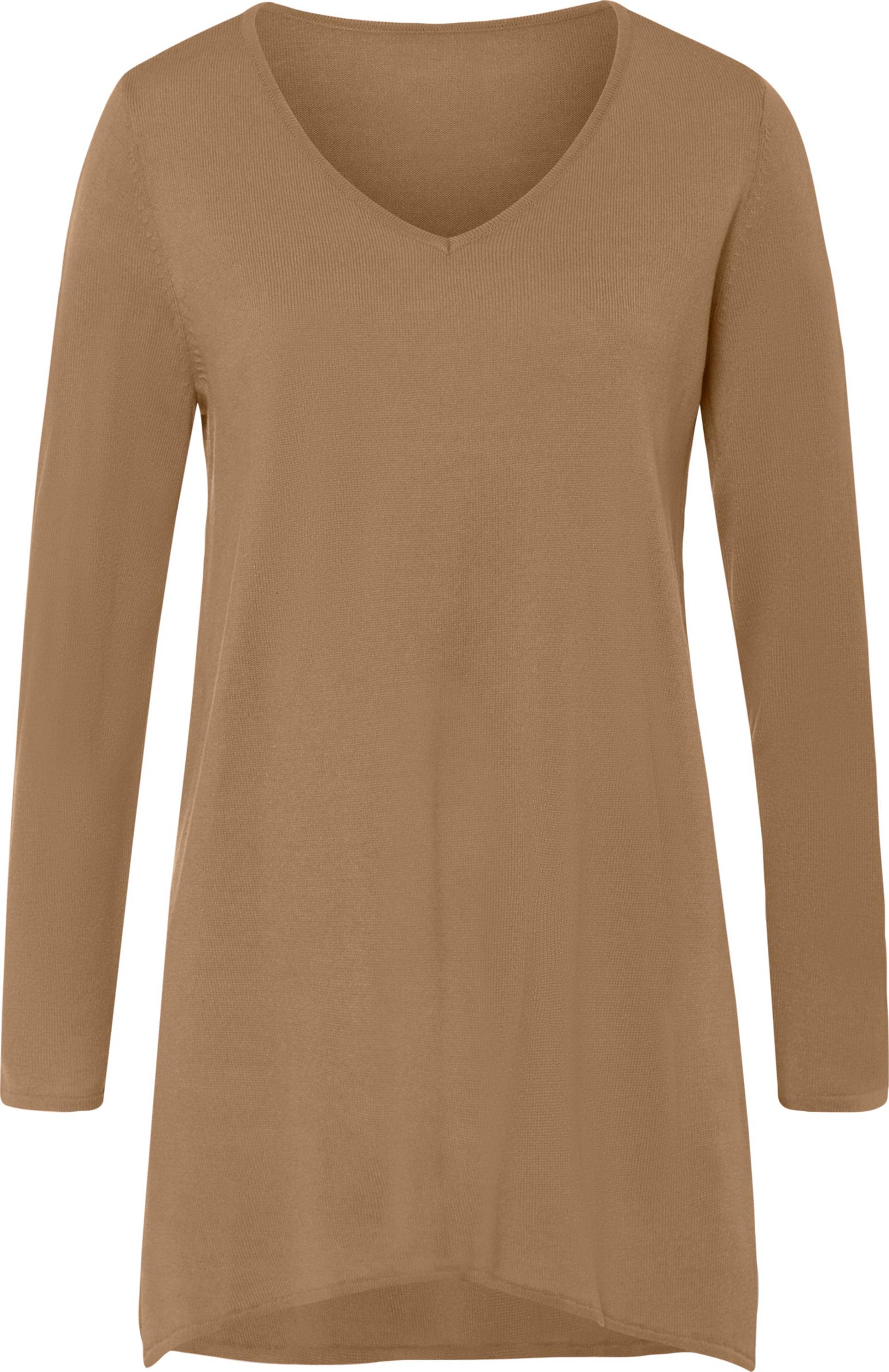 Sieh an! Damen Longpullover camel von Sieh an!