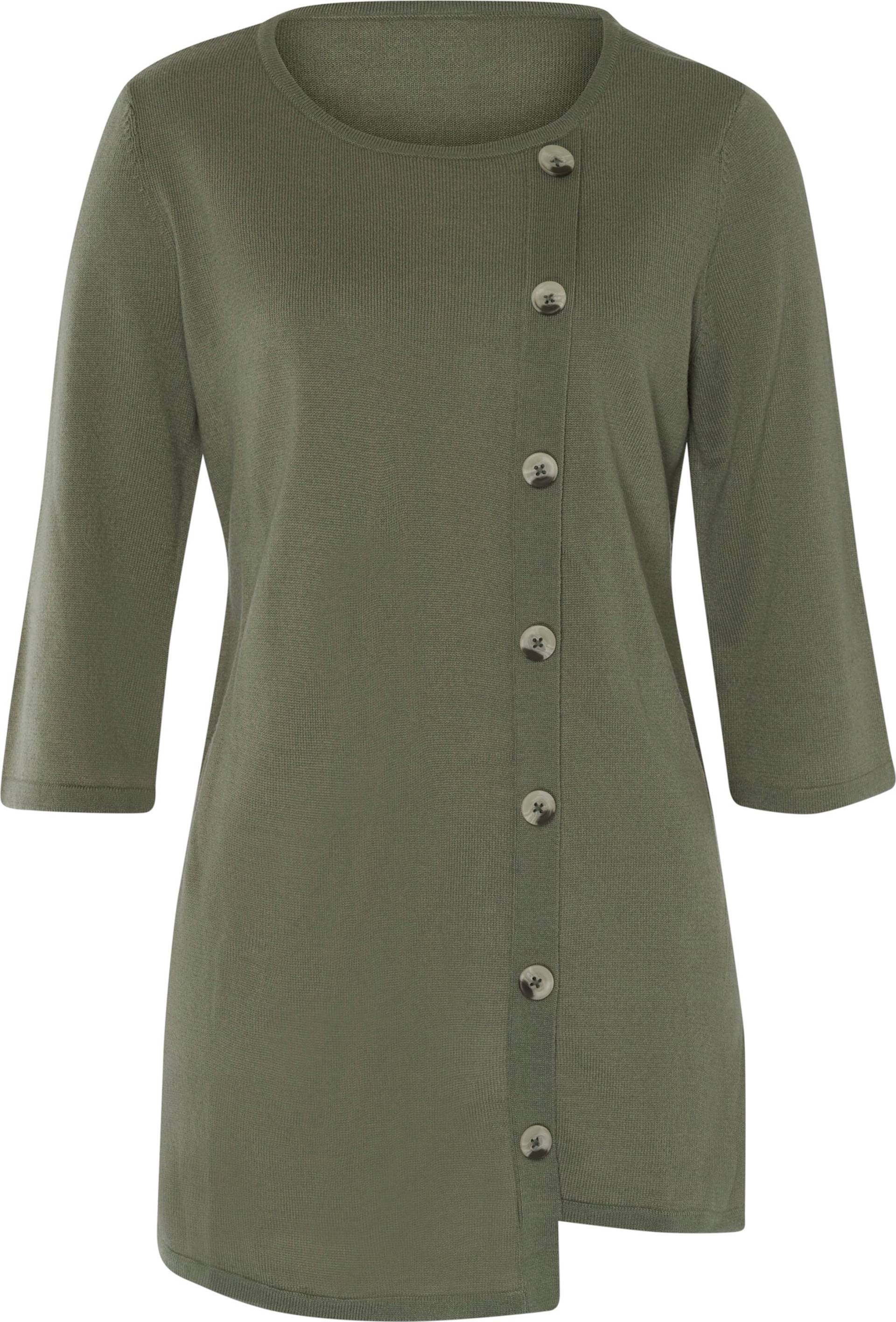 Sieh an! Damen Longpullover khaki von Sieh an!