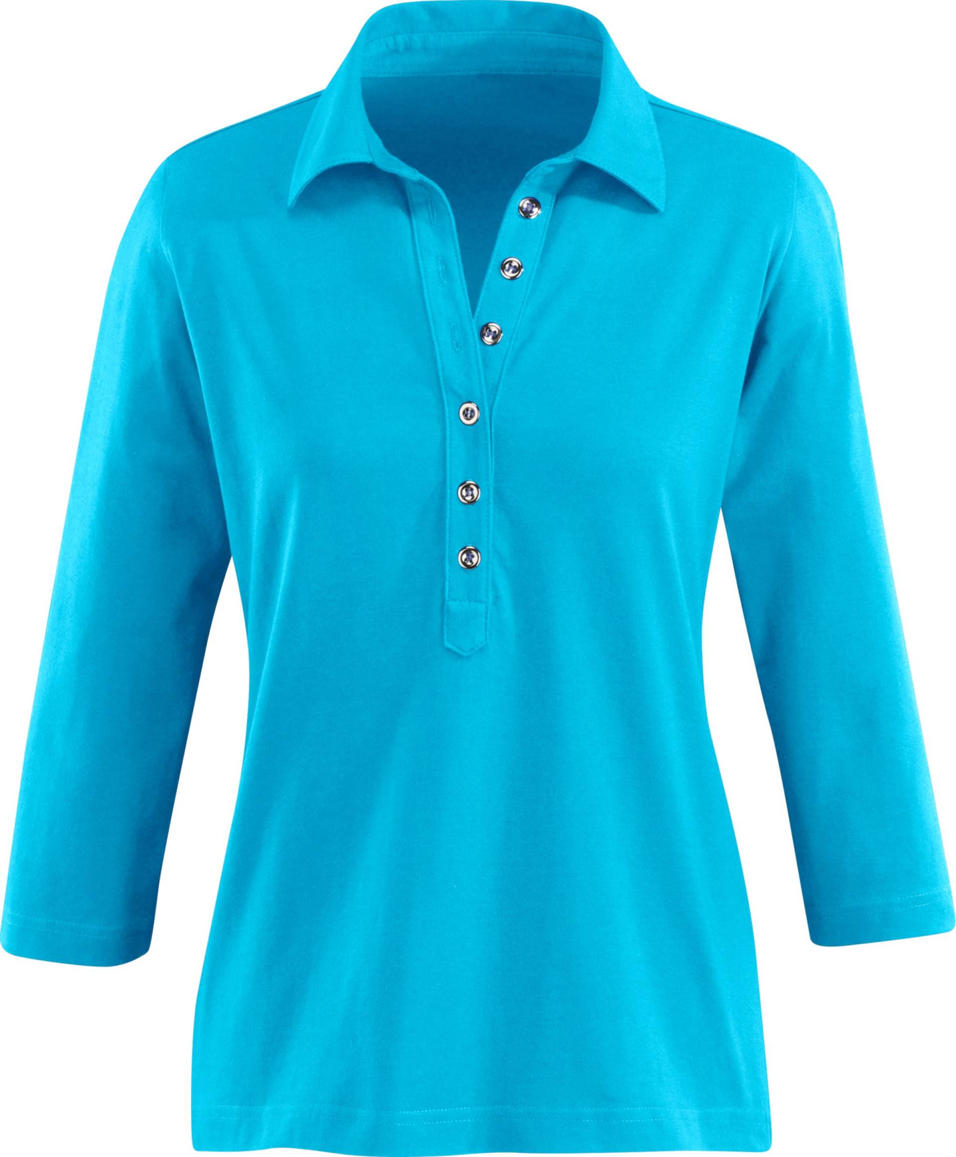 Sieh an! Damen Poloshirt aqua von Sieh an!