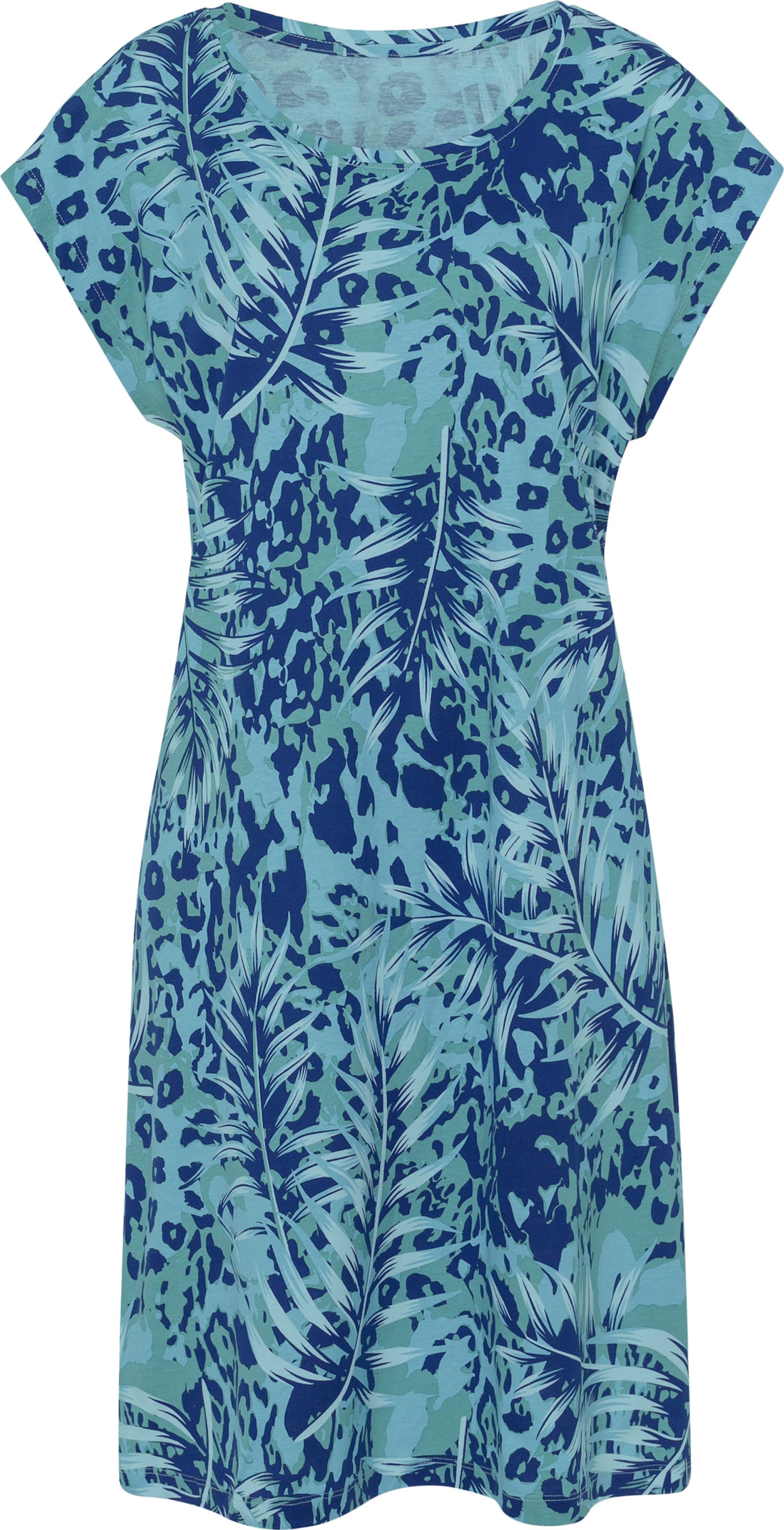 Sieh an! Damen Sommerkleid royalblau-aquamarin-bedruckt von Sieh an!