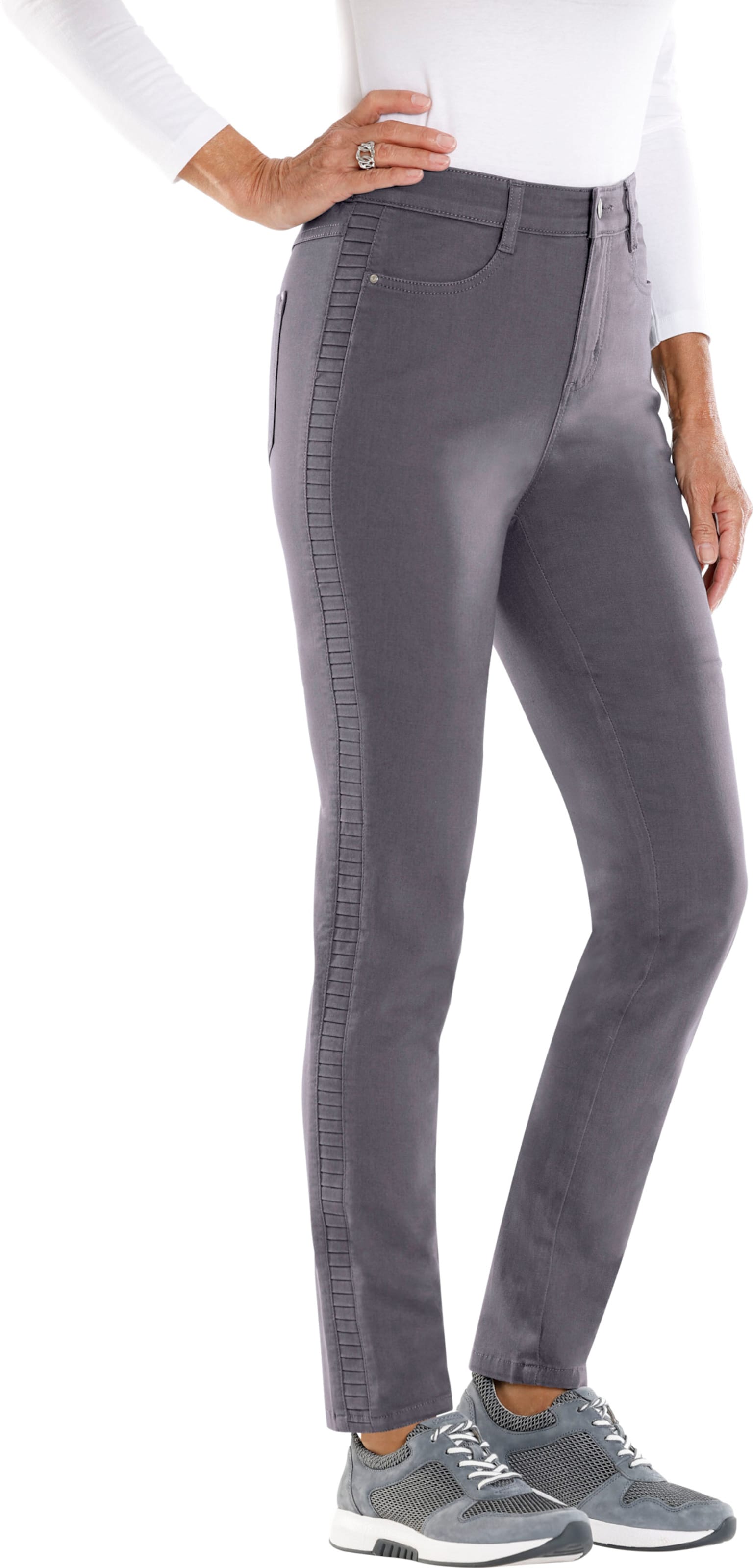 Sieh an! Damen Stretch-Hose anthrazit von Sieh an!