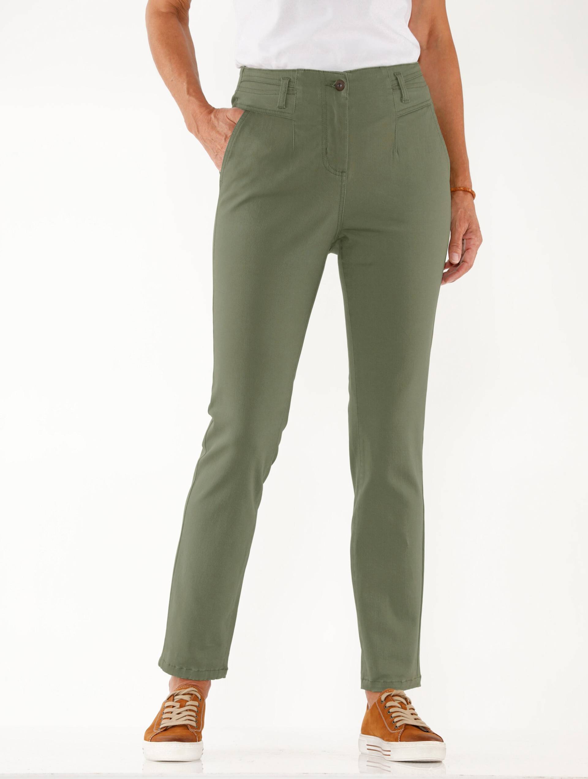 Sieh an! Damen Stretch-Hose khaki von Sieh an!