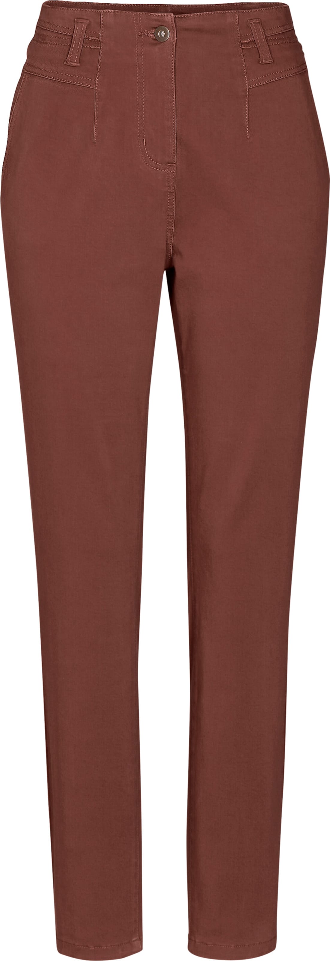 Sieh an! Damen Stretch-Hose rotbraun von Sieh an!