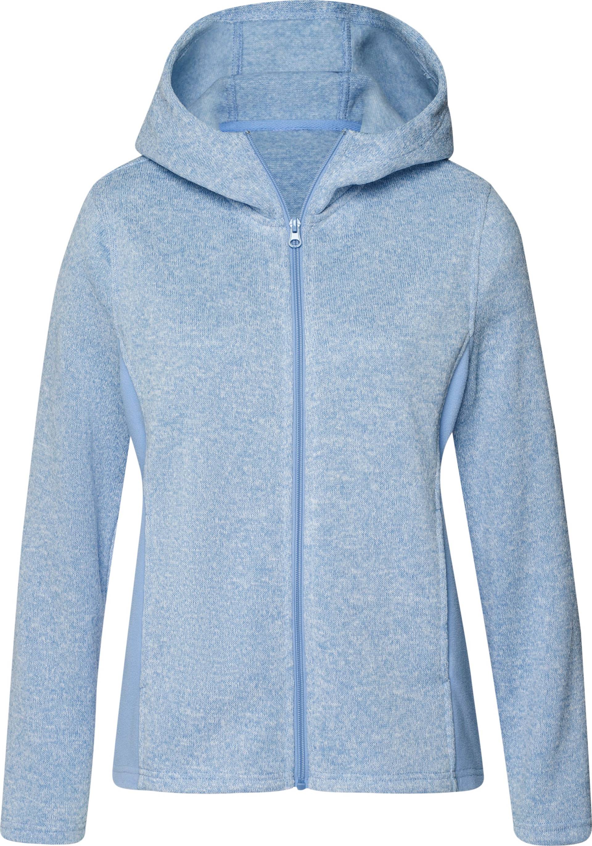 Sieh an! Damen Strickfleece-Jacke eisblau-meliert von Sieh an!