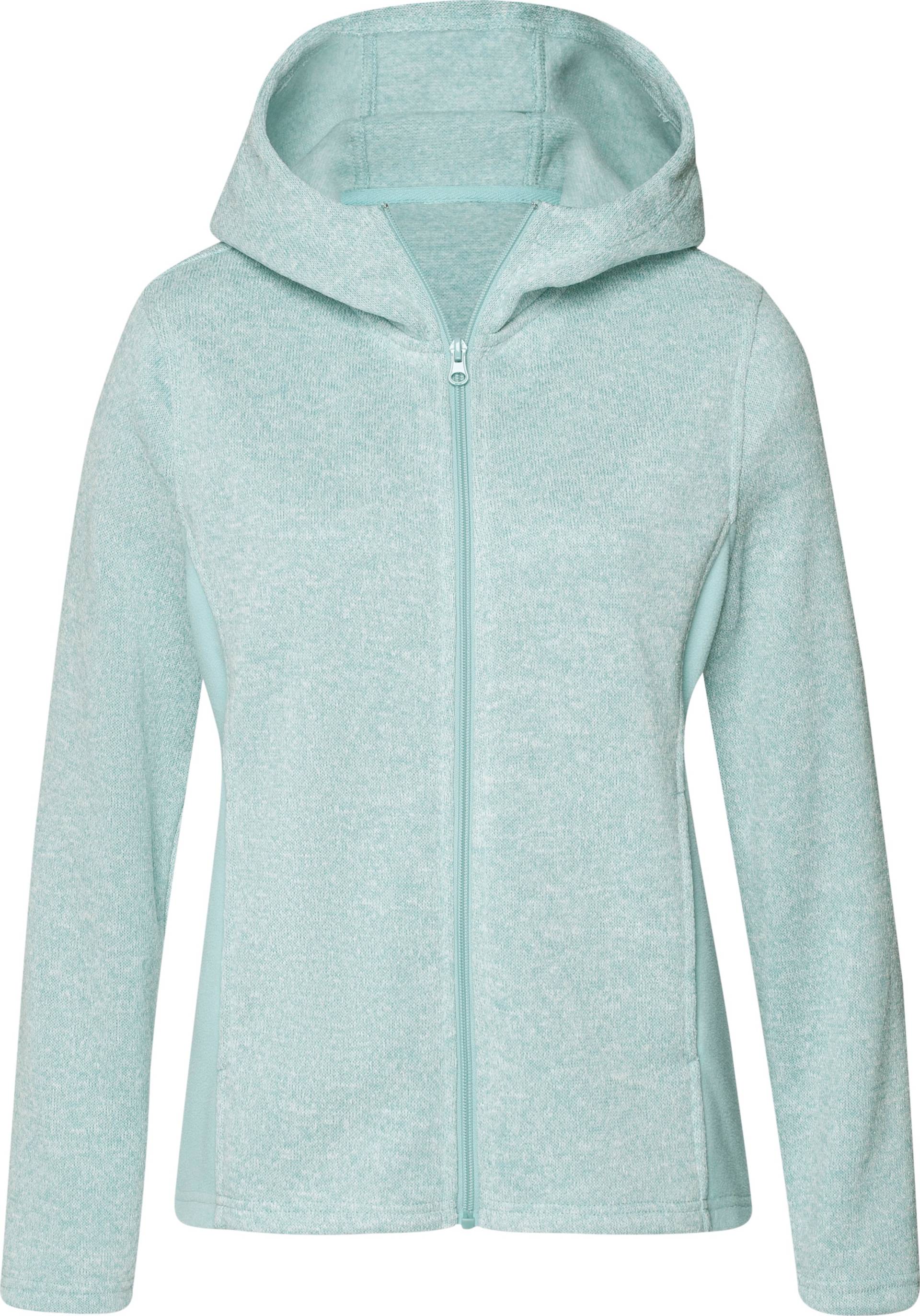 Sieh an! Damen Strickfleece-Jacke mint-meliert von Sieh an!