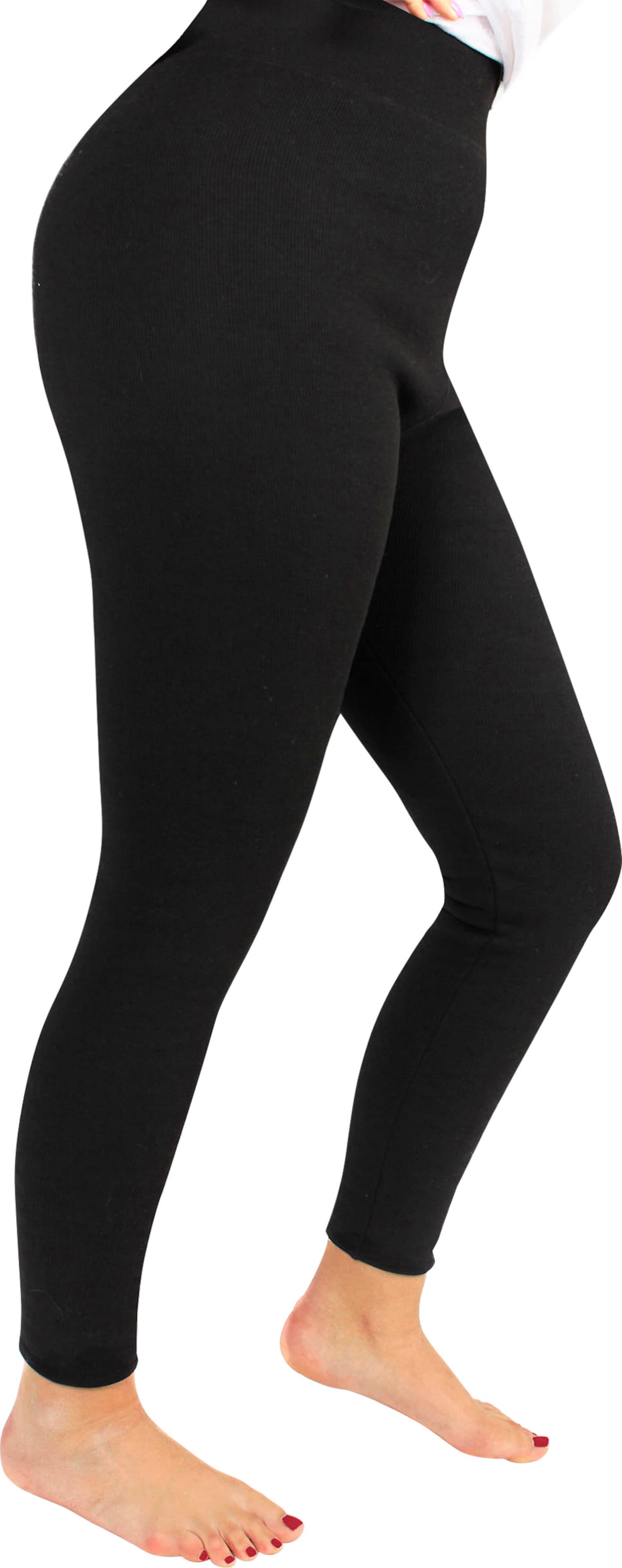 Sieh an! Damen Thermo-Leggings schwarz von Sieh an!