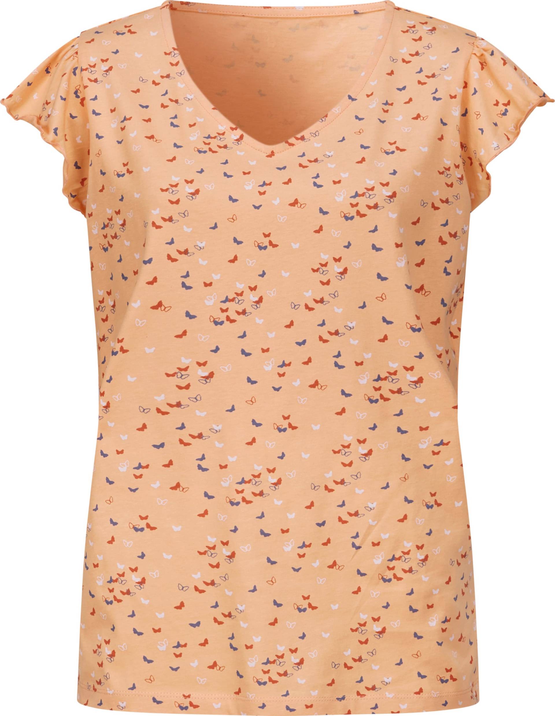 Sieh an! Damen V-Shirt apricot-papaya-bedruckt von Sieh an!