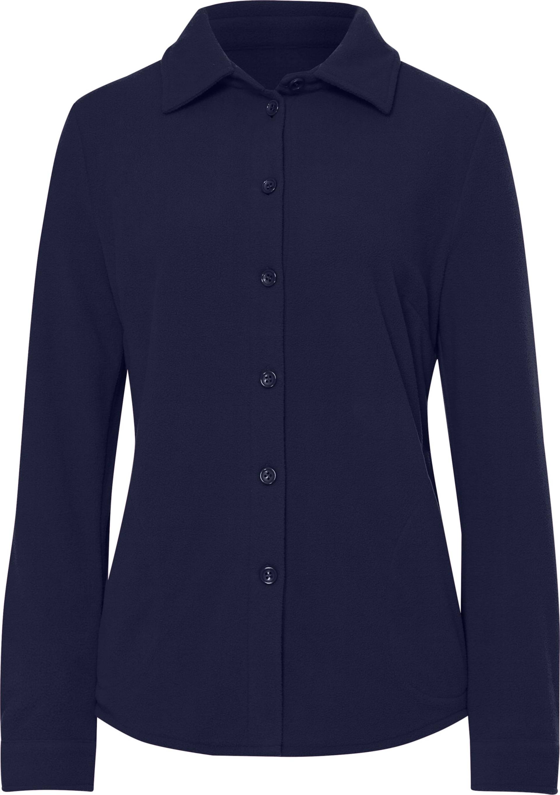 Sieh an! Damen Fleece-Bluse marine von Sieh an!